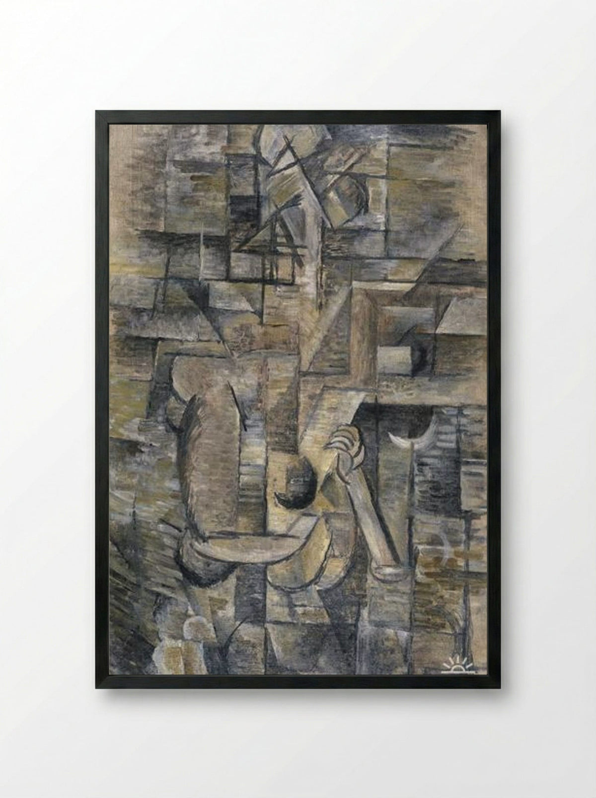 Woman with a Mandolin - Georges Braque - Framed Print Black