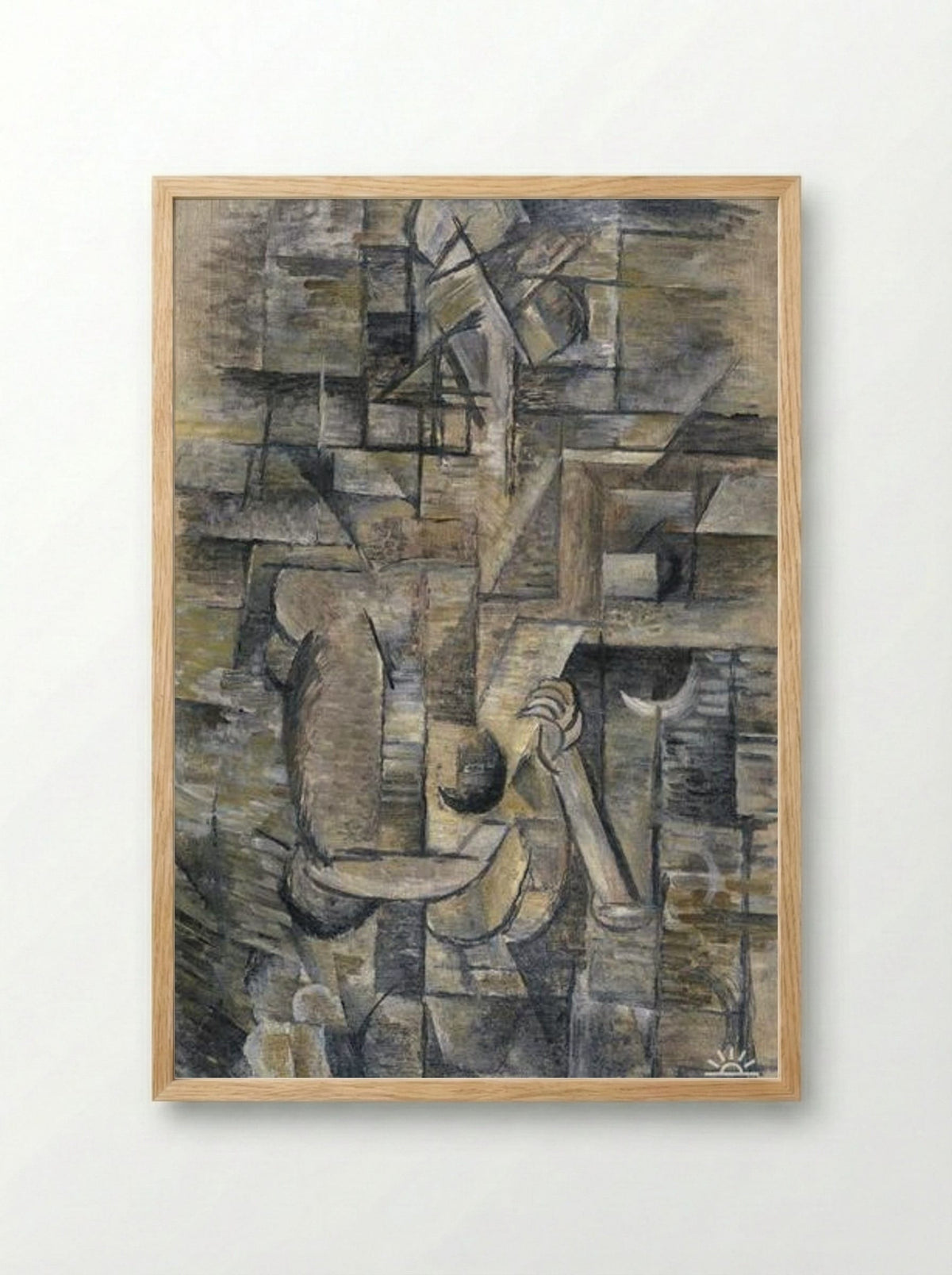 Woman with a Mandolin - Georges Braque - Framed Print Wood