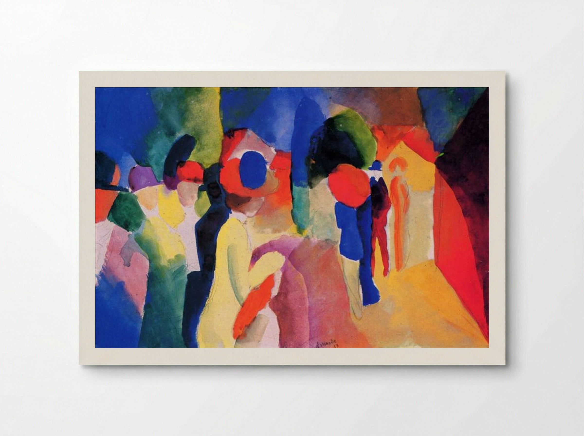 Woman with a Yellow Jacket - August Macke - Poster
