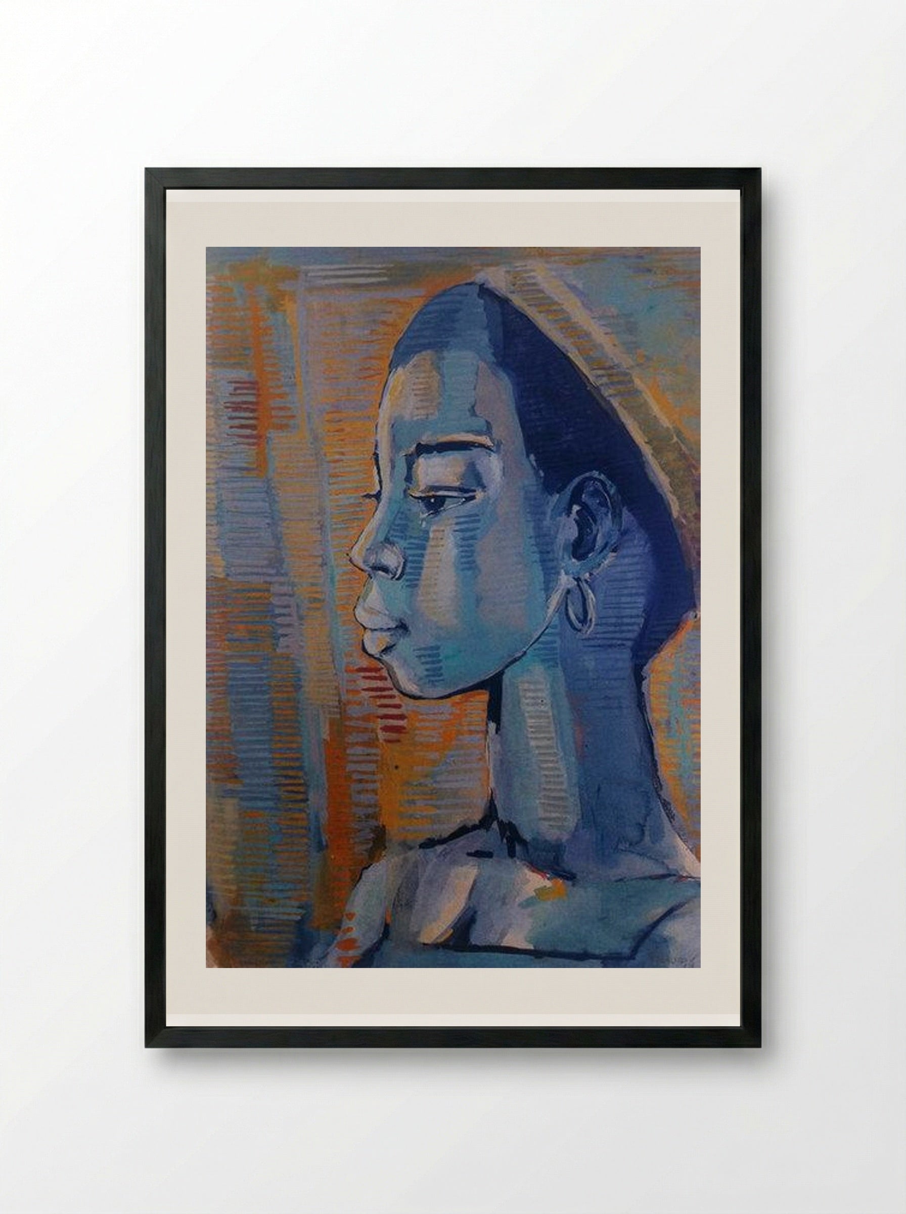 Woman - Gerard Sekoto - Framed Print Black