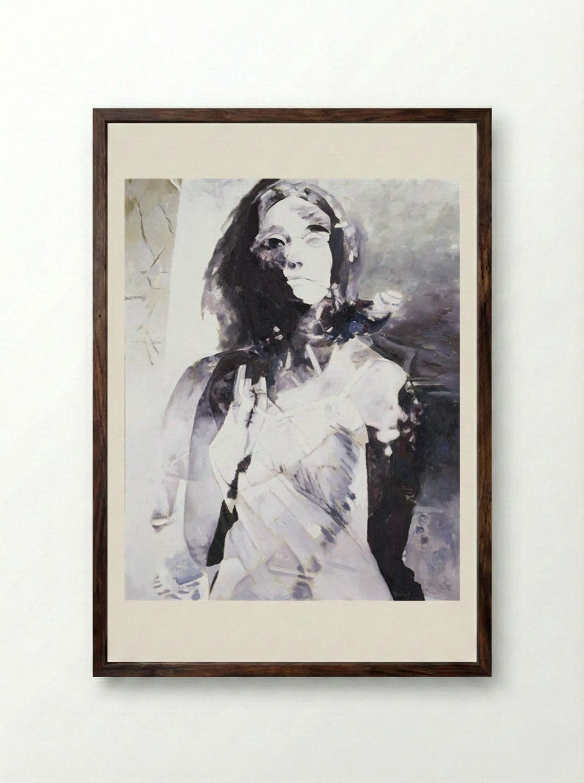 Woman - Balcomb Greene - Framed Print Dark Wood