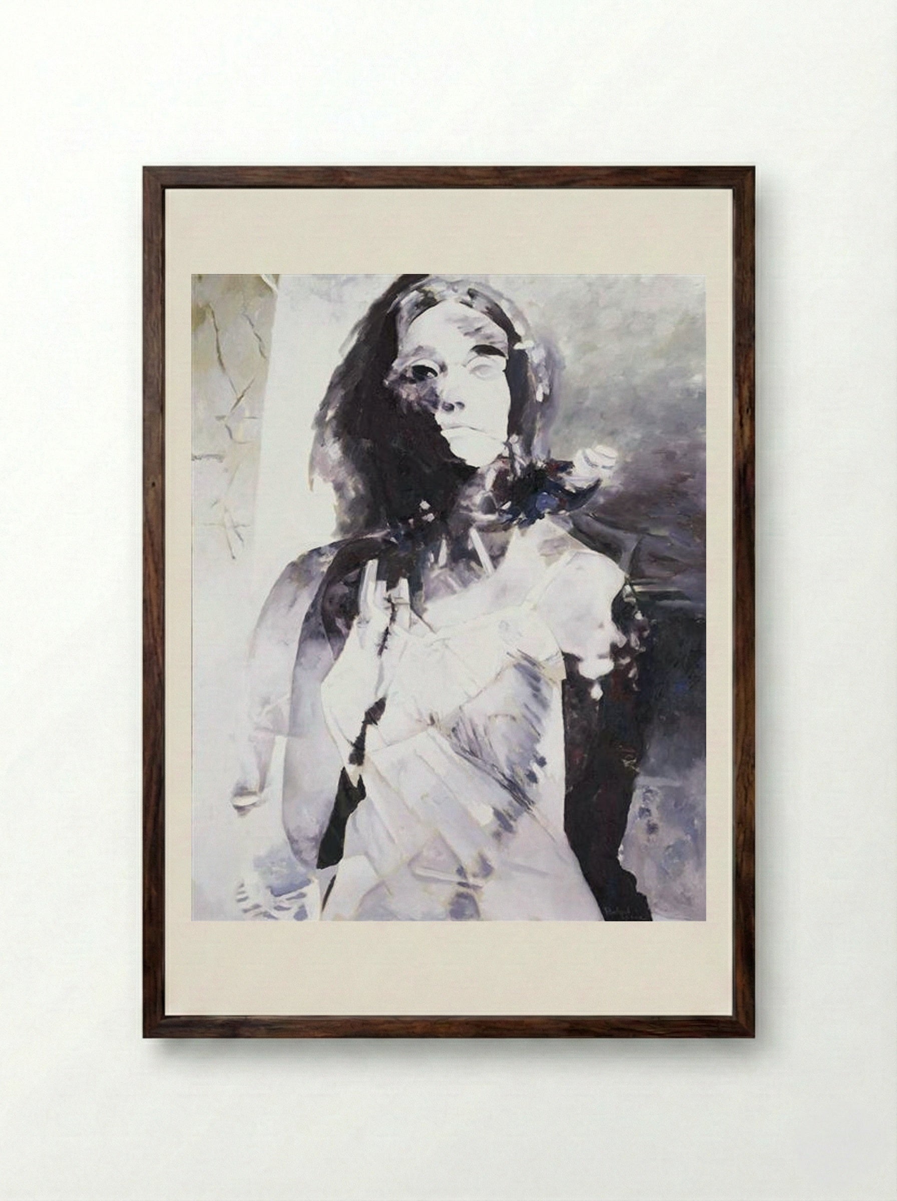 Woman - Balcomb Greene - Framed Print Dark Wood