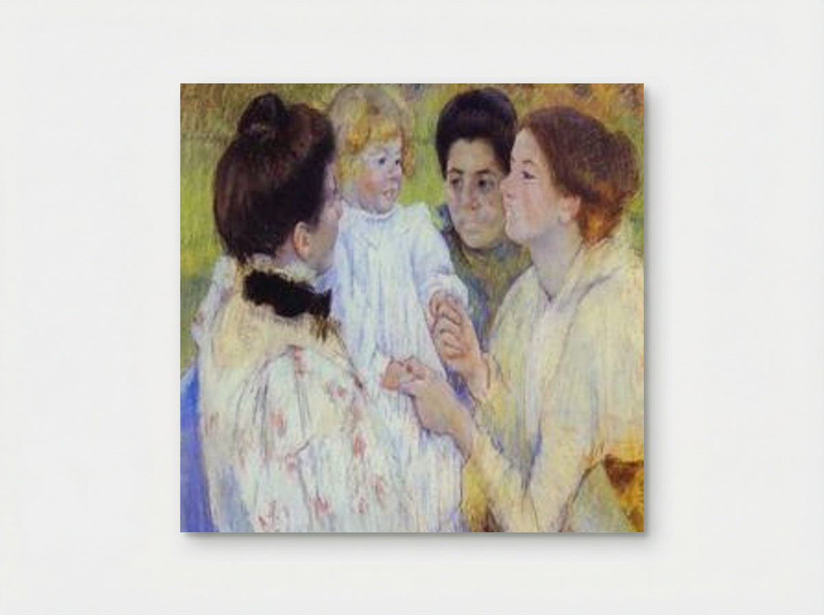 Women Admiring a Child - Mary Cassatt - Poster