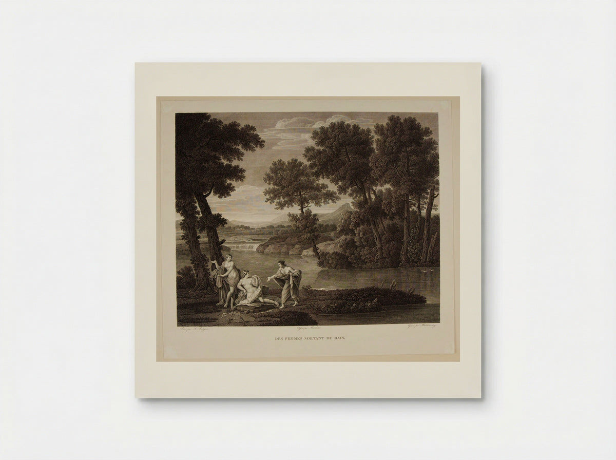 Women Leaving the Bath - Christian Haldenwang - Poster