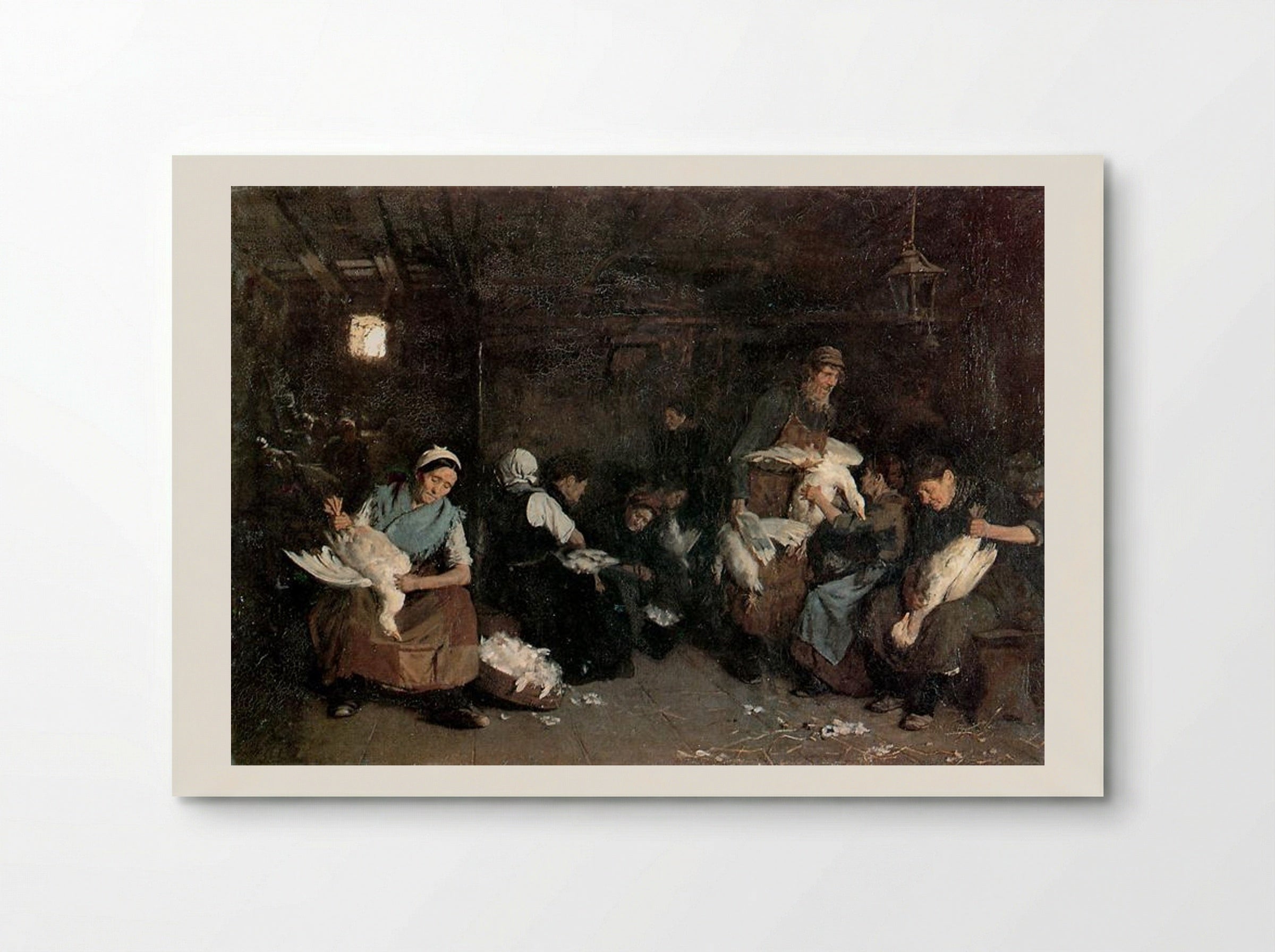 Women Plucking Geese - Max Liebermann - Poster