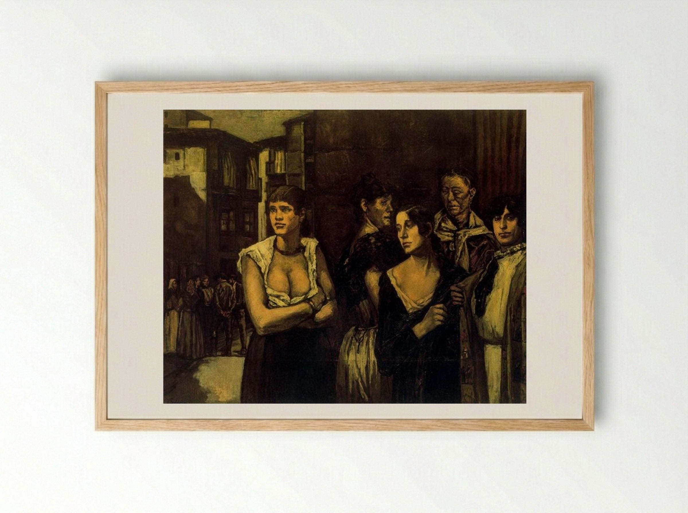 Women of Life - José Gutiérrez Solana - Framed Print Wood