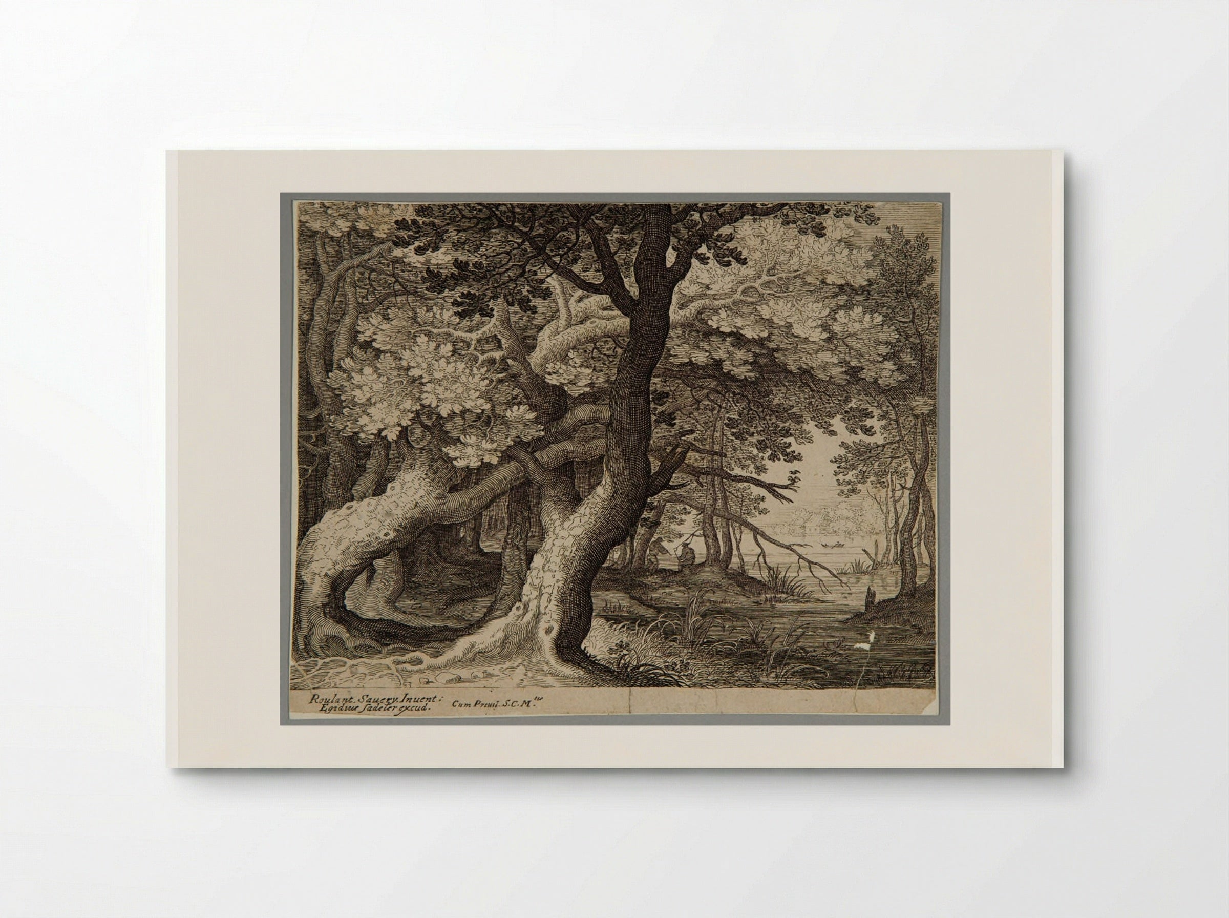 Wood with on the Right a Pool - Aegidius Sadeler II - Poster