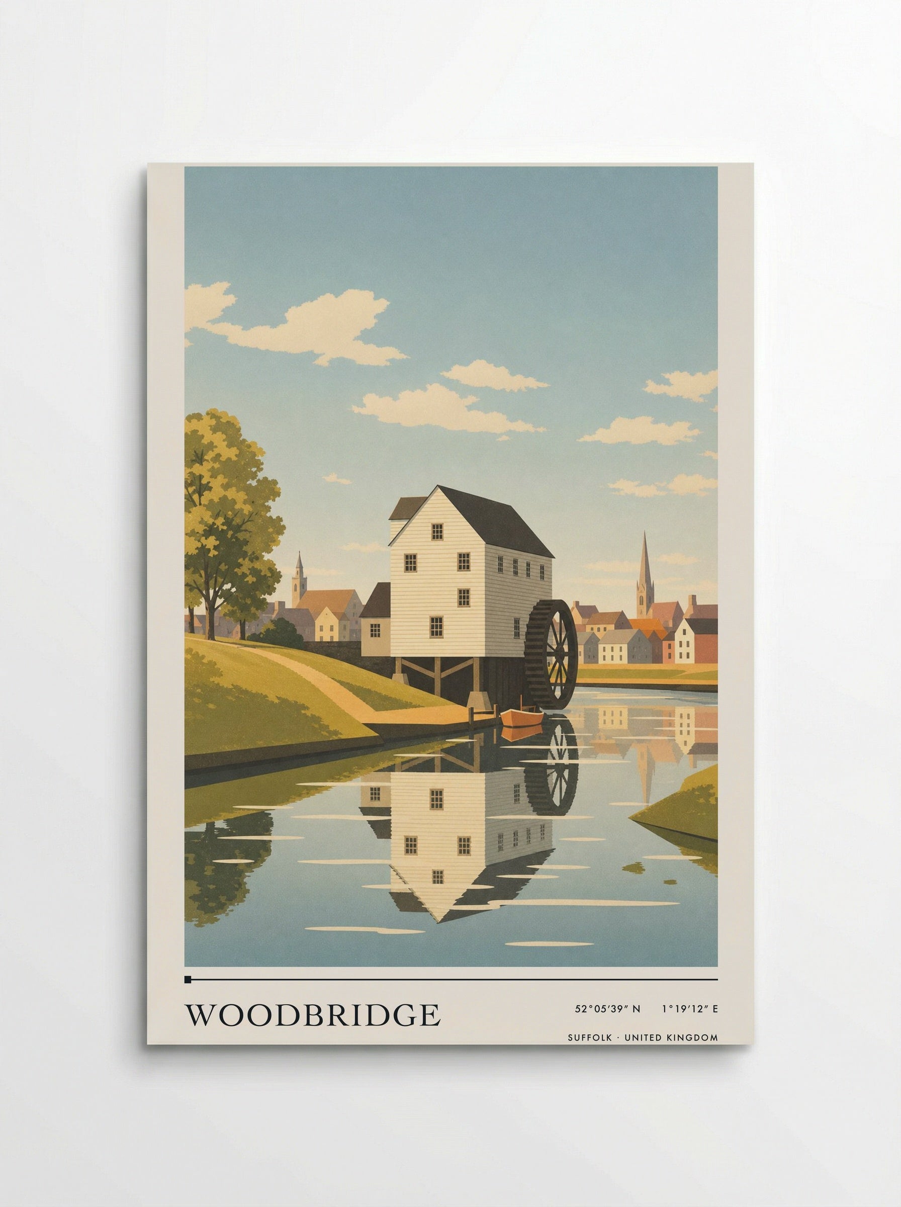 Woodbridge Suffolk United Kingdom Travel Poster - Poster