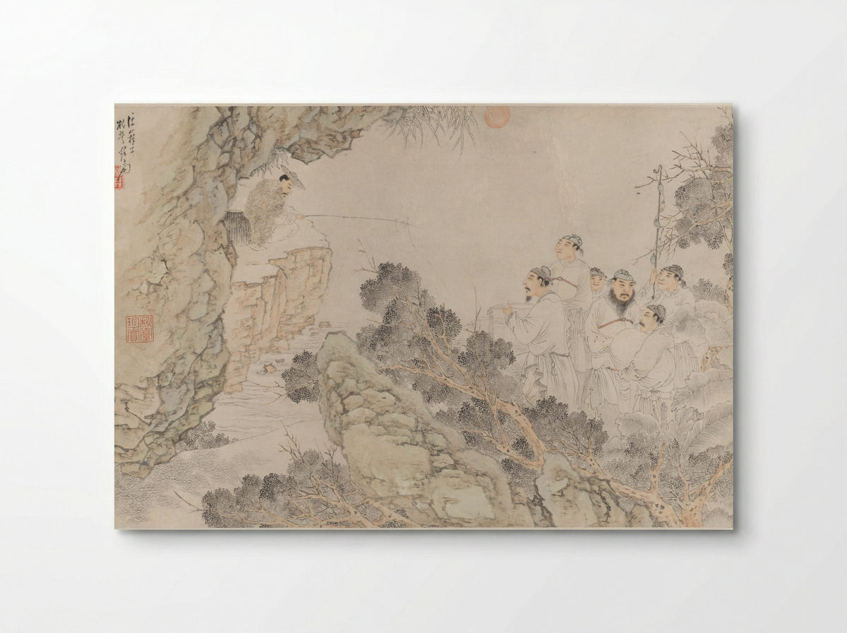 Woodcutter at the Floating Mountain - Su Liupeng - Poster