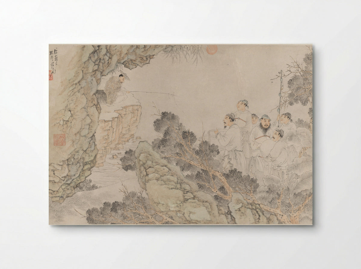 Woodcutter at the Floating Mountain - Su Liupeng - Poster