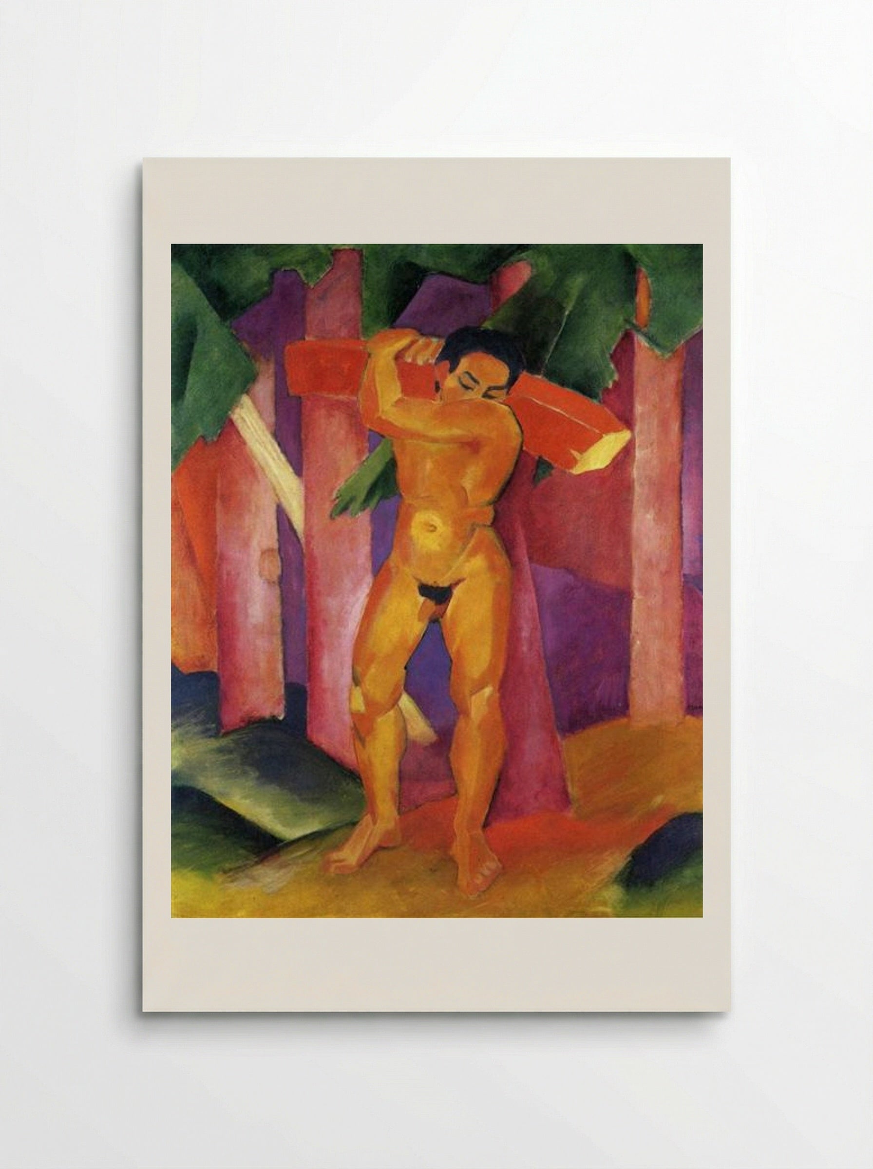 Woodcutter - Franz Marc - Poster