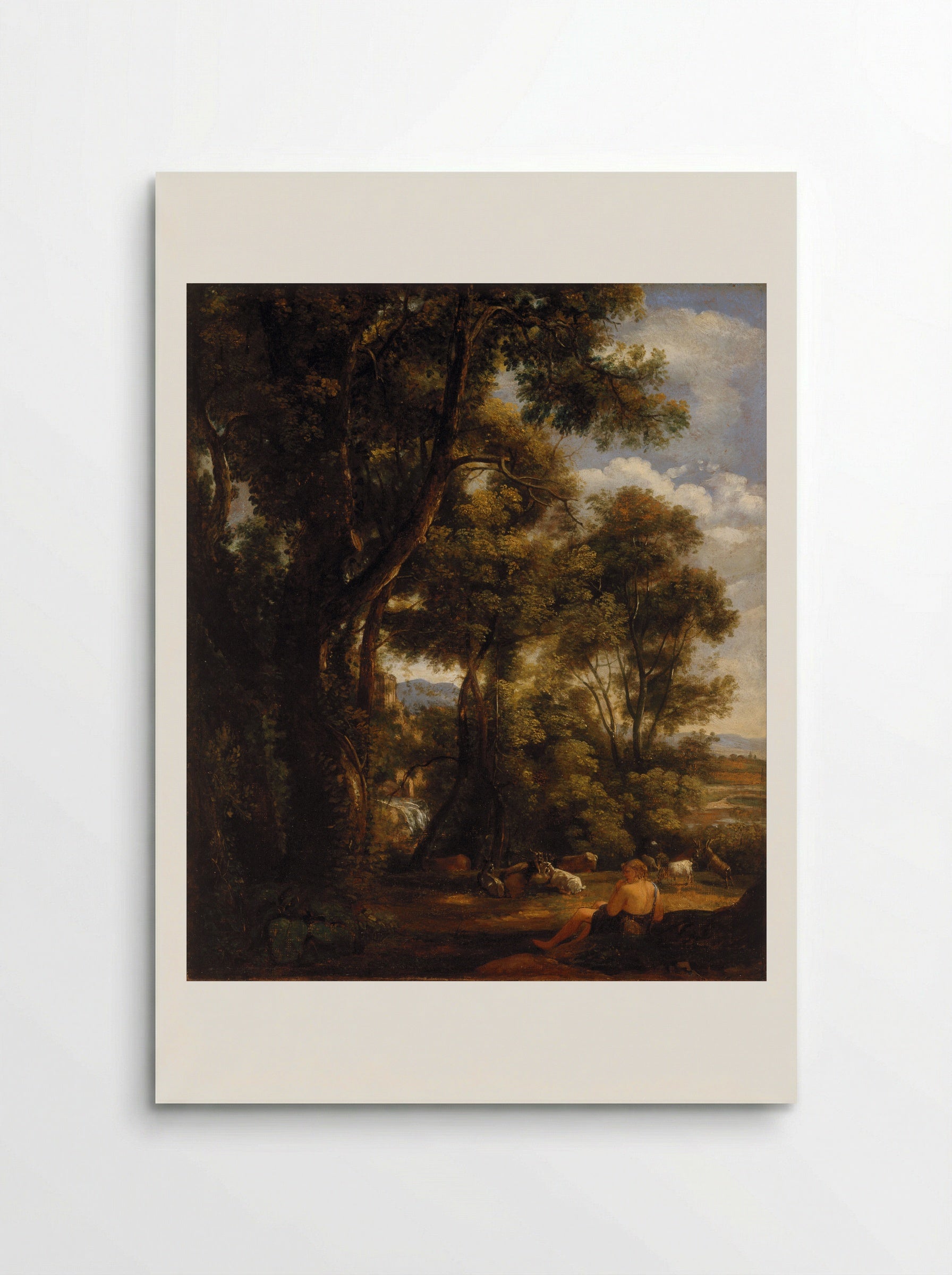 Wooded Landscape with Goatherd - John Constable - Poster