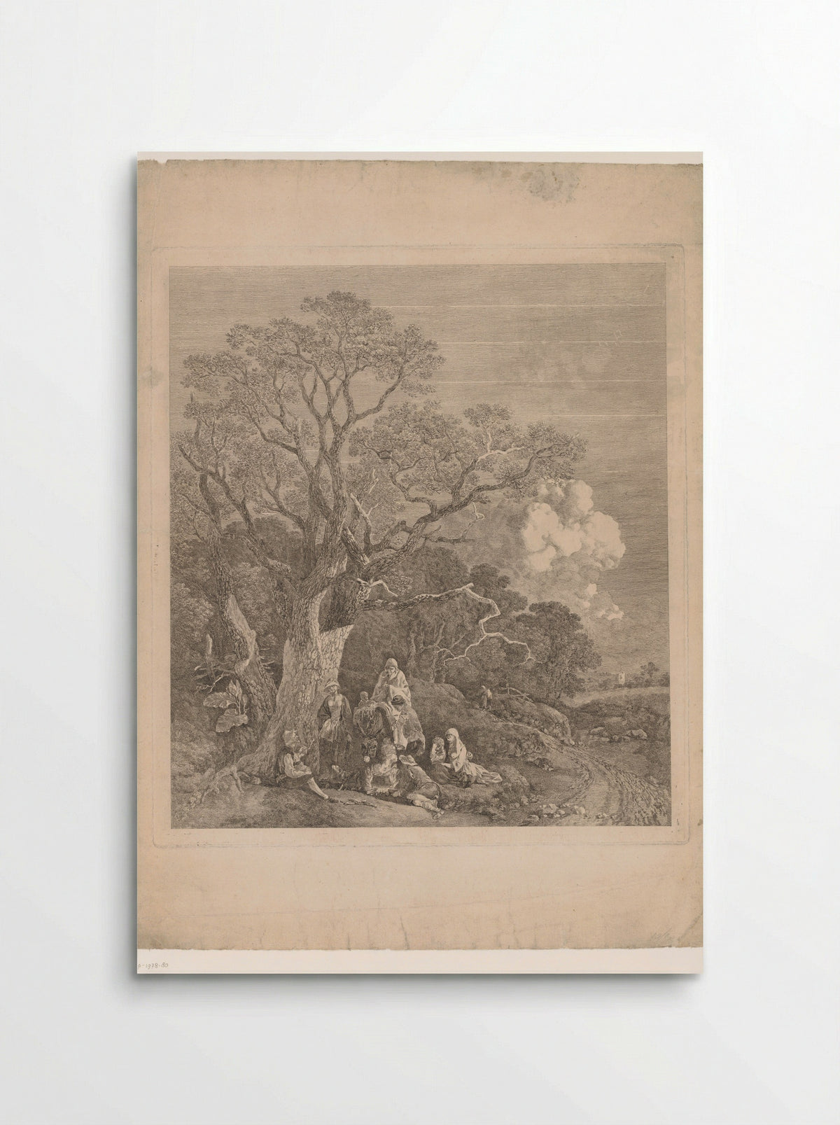 Wooded Landscape with Travellers - Thomas Gainsborough - Poster