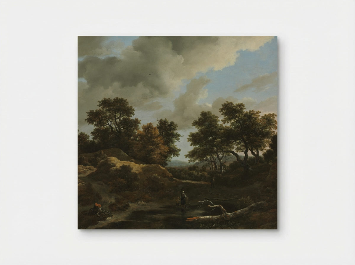 Wooded and Hilly Landscape - Jacob van Ruisdael - Poster