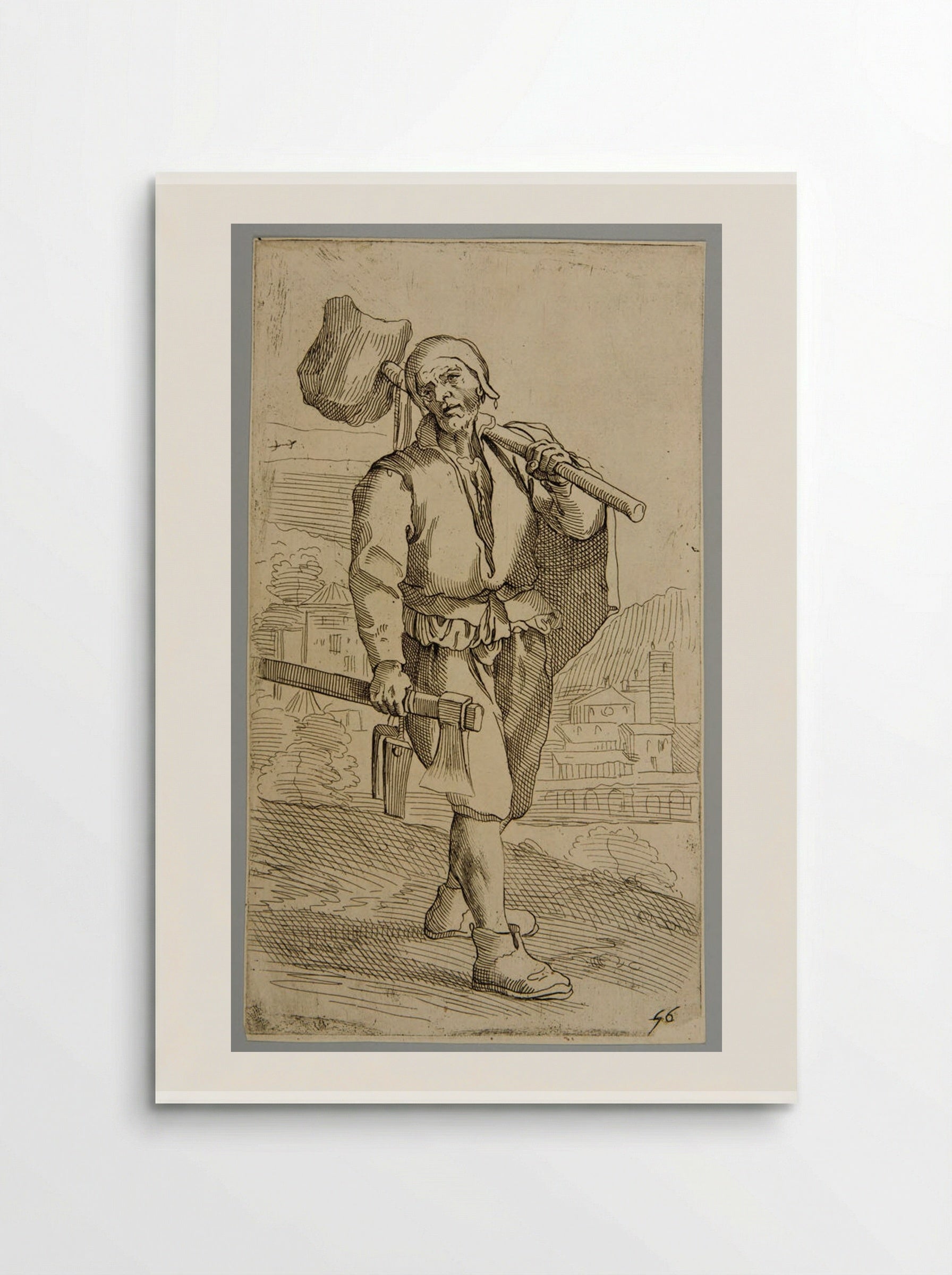 Wooden Slats (Plate 56) - Simon Guillain - Poster