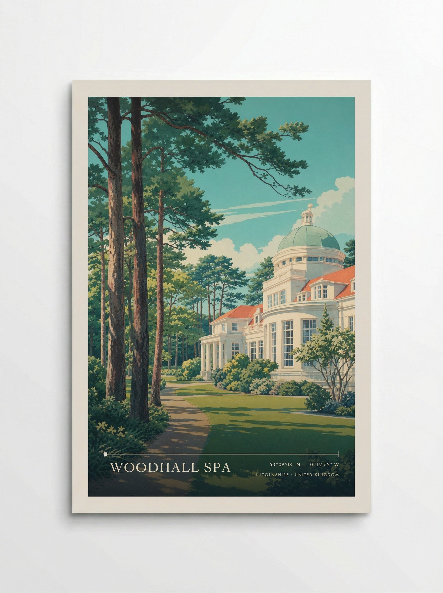 Woodhall Spa Lincolnshire United Kingdom Travel Poster - Poster