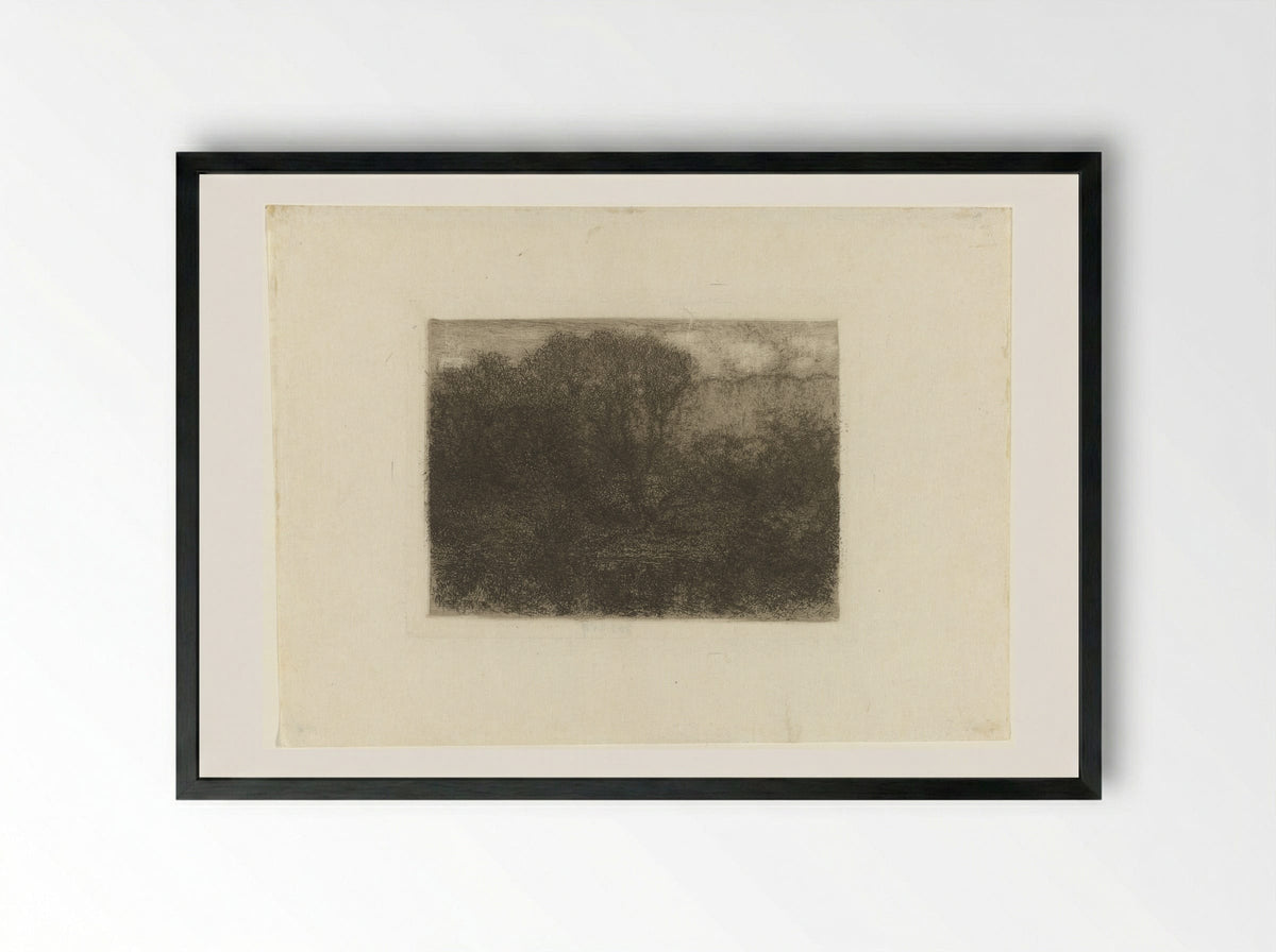 Woodland Pond - Matthijs Maris - Framed Print Black