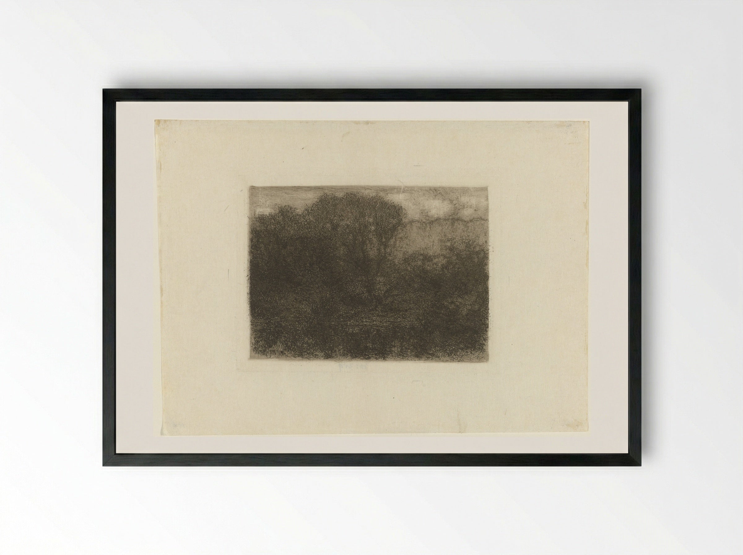 Woodland Pond - Matthijs Maris - Framed Print Black