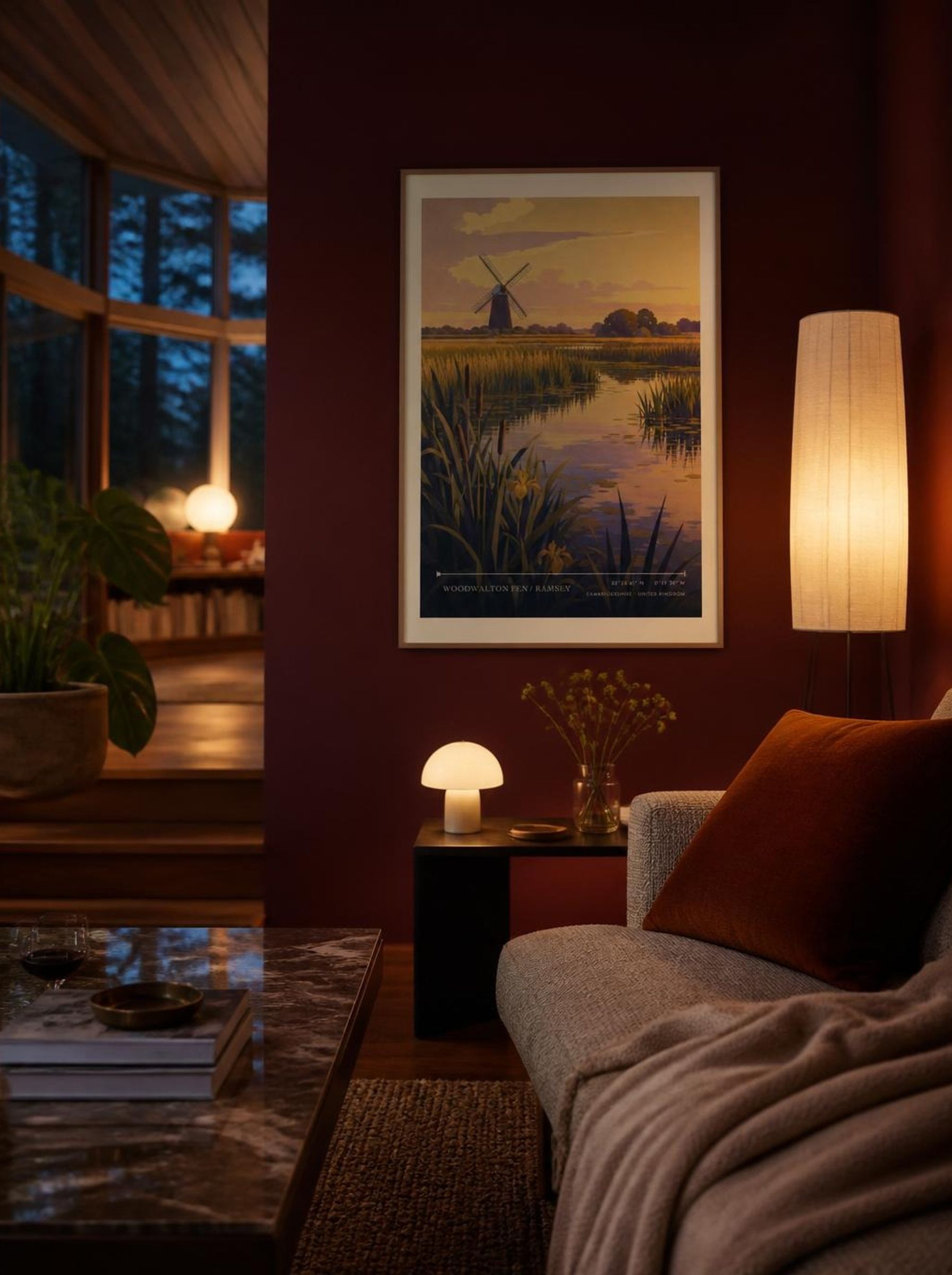 Woodwalton Fen / Ramsey Cambridgeshire United Kingdom Travel Poster - Lifestyle