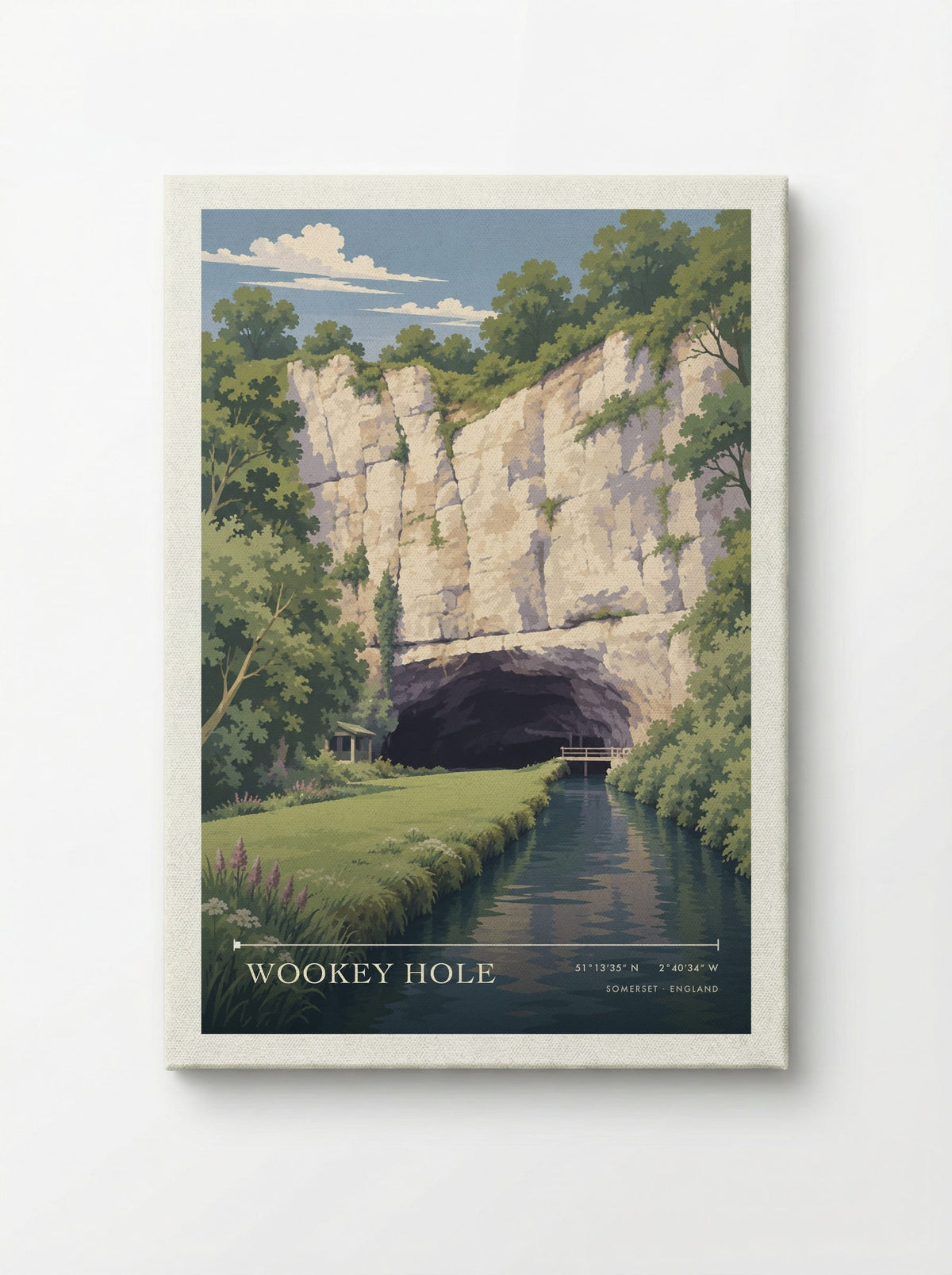 Wookey Hole Somerset | Travel Poster - Canvas