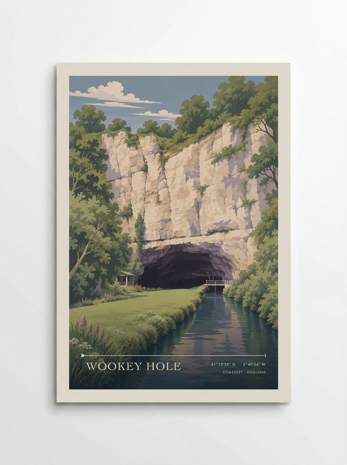 Wookey Hole Somerset | Travel Poster - Poster
