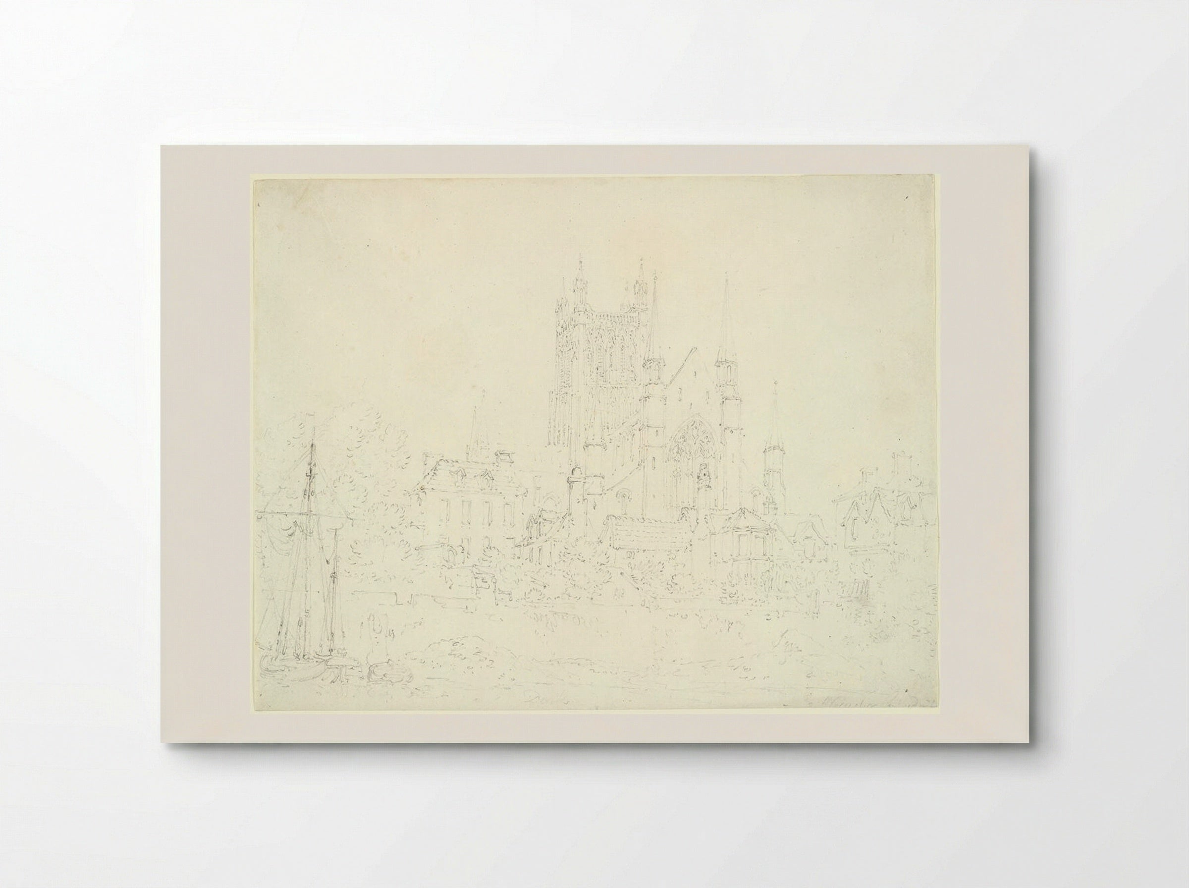 Worcester Cathedral - Joseph Mallord William Turner - Poster