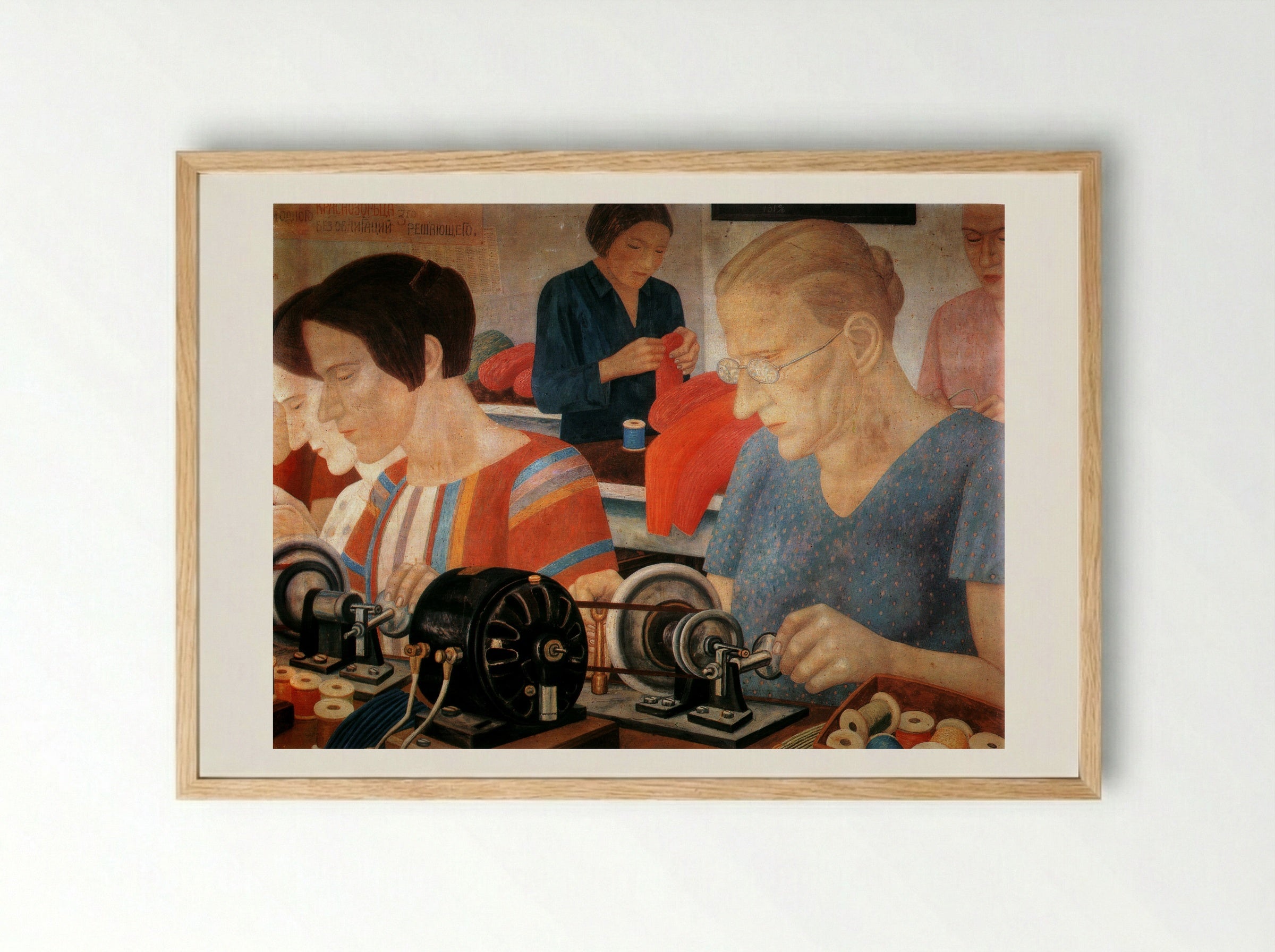 Workers - Pavel Filonov - Framed Print Wood