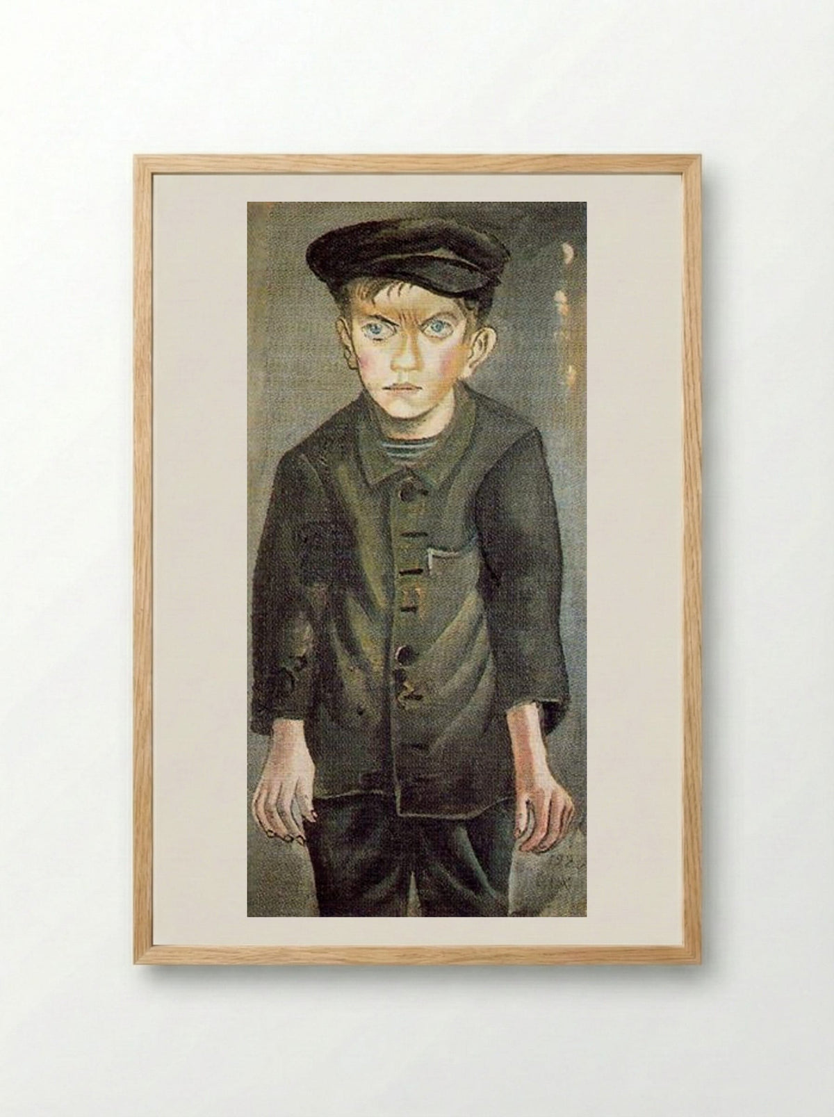Working Class Boy - Otto Dix - Framed Print Wood