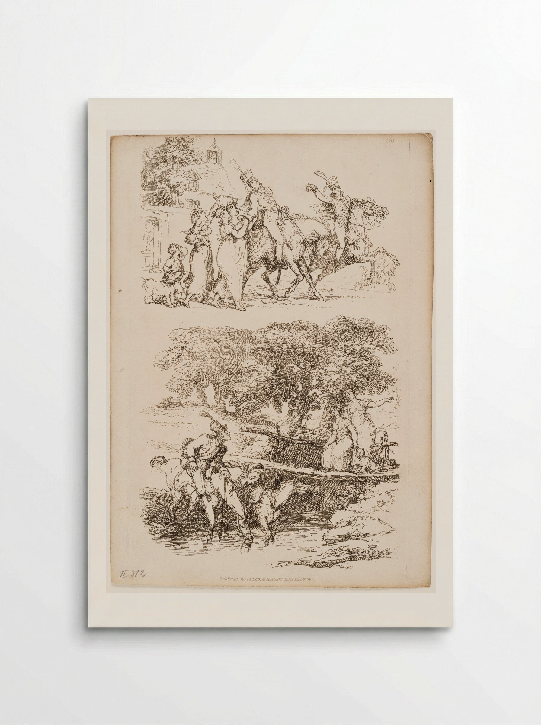World in Miniature (Plate 20) - Thomas Rowlandson - Poster