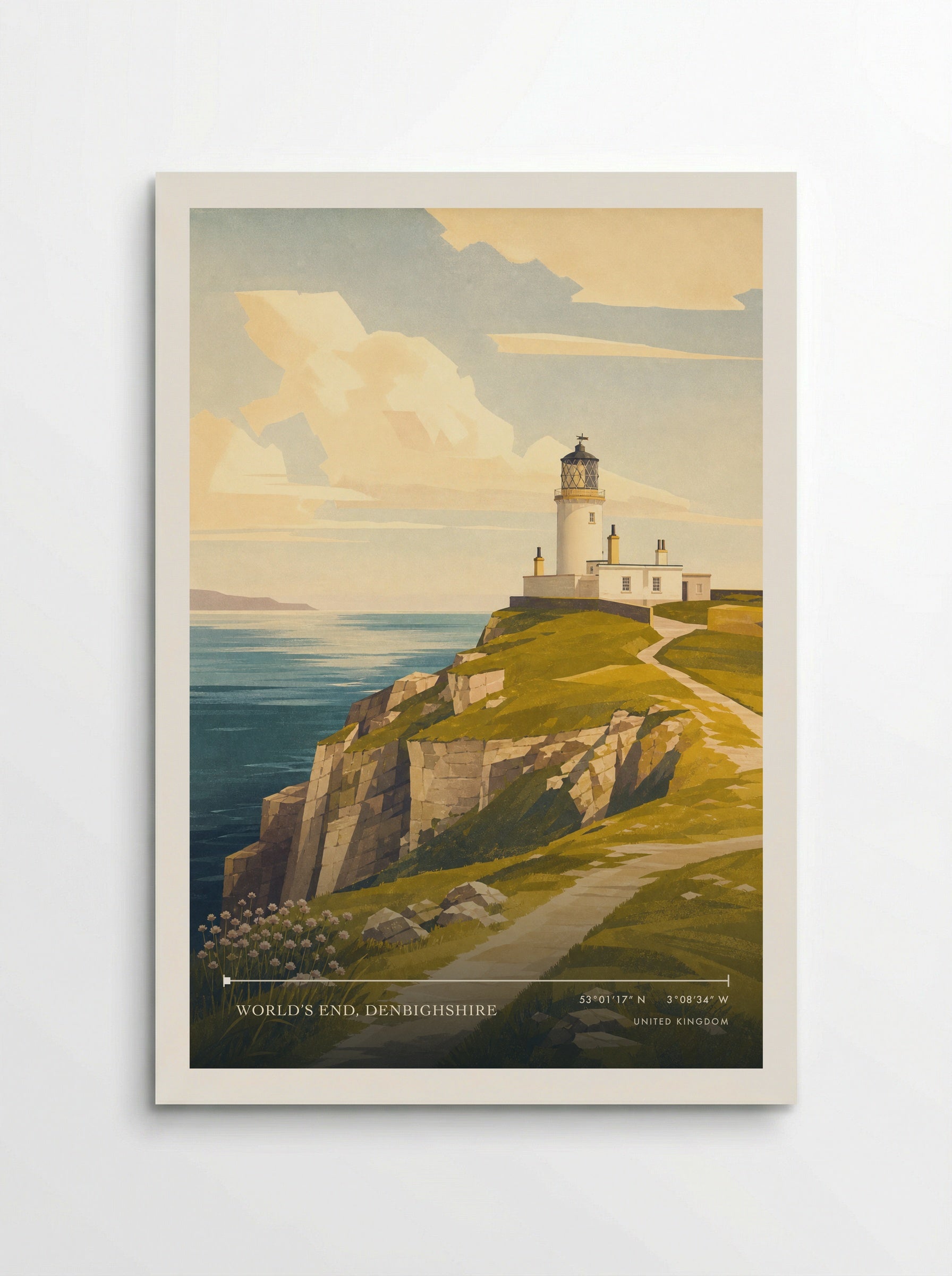 World’s End, Denbighshire United Kingdom Travel Poster - Poster