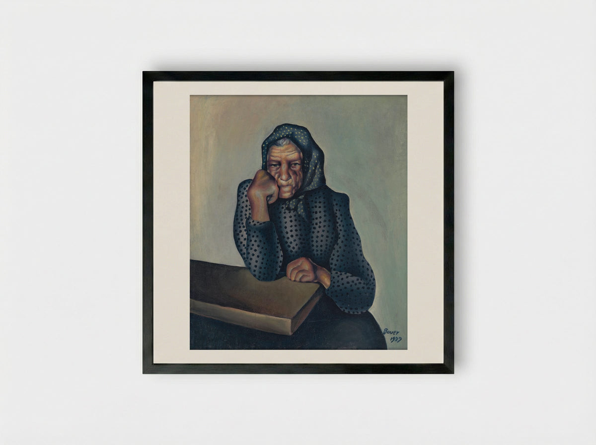 Worry - Konstantin Bauer - Framed Print Black