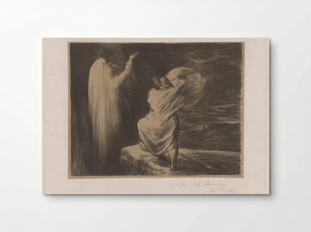 Wotan roept de aardgodin Erda op - Henri Fantin-Latour - Poster