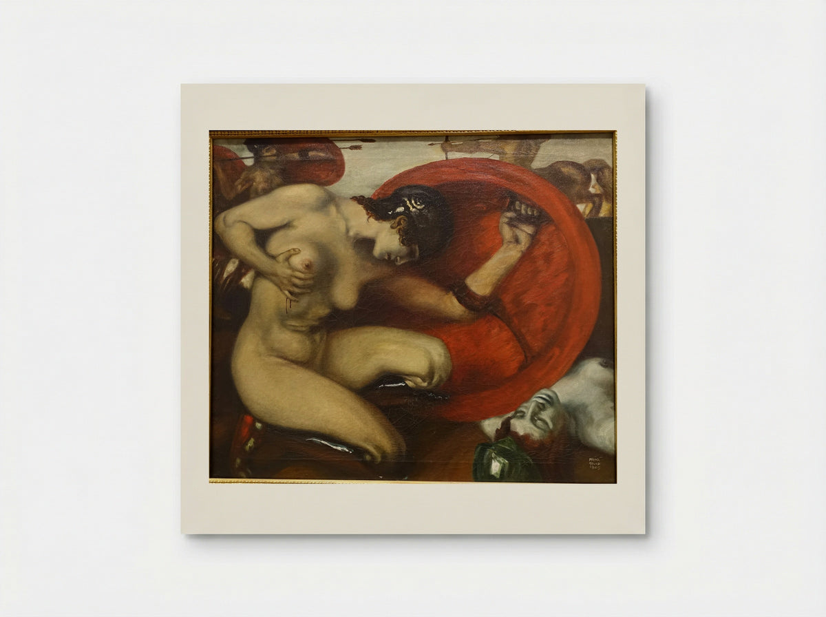 Wounded Amazon - Franz von Stuck - Poster