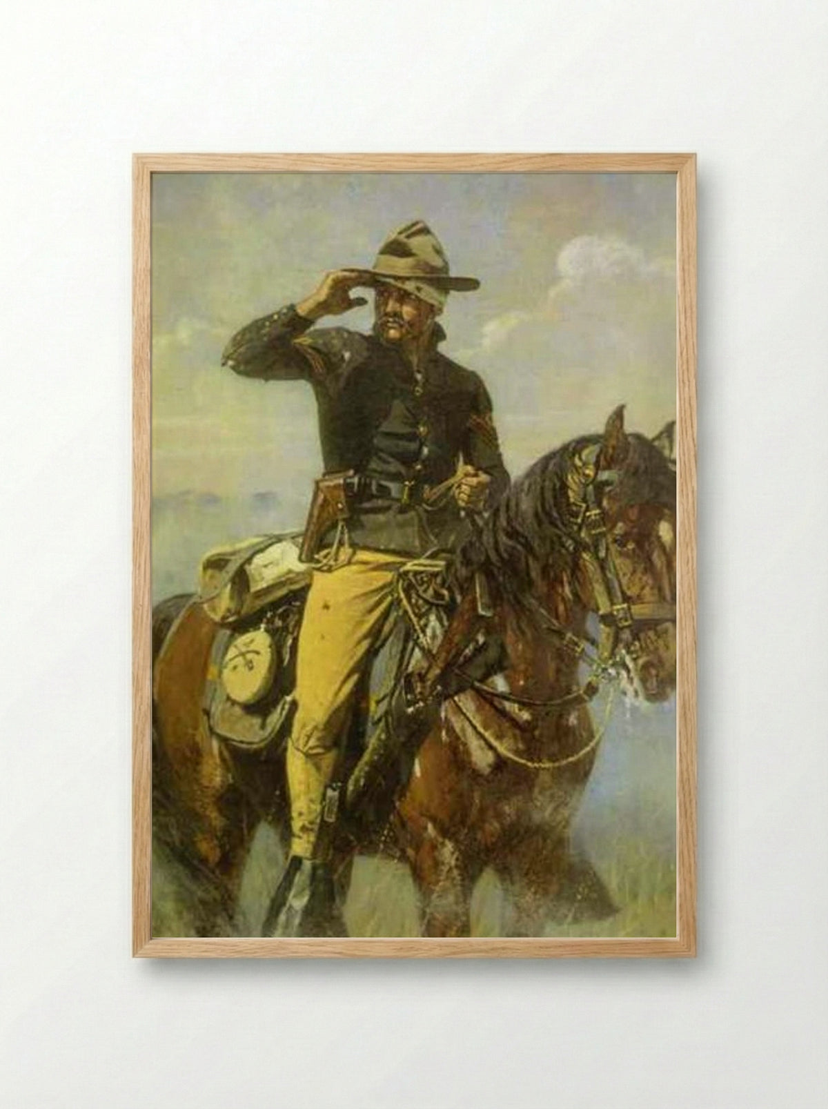 Wounded - Vasily Vereshchagin - Framed Print Wood