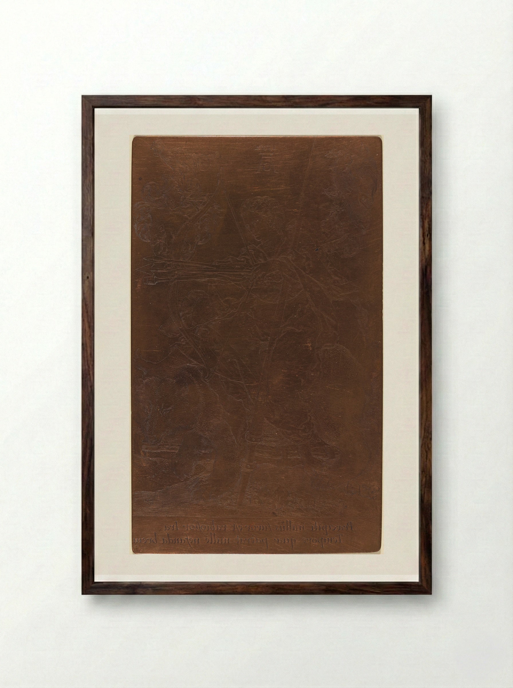 Wrath - Heinrich Aldegrever - Framed Print Dark Wood