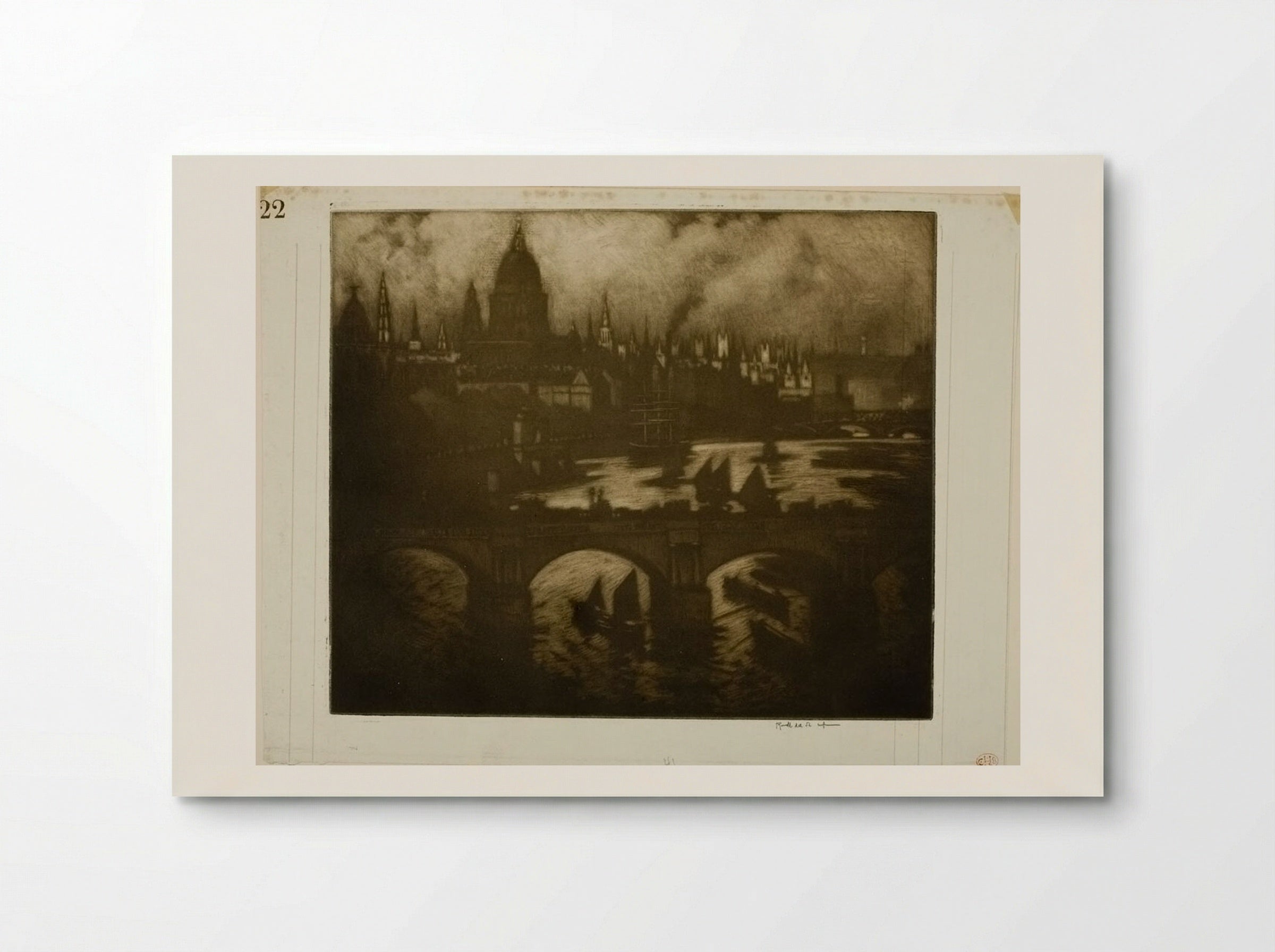 Wren's City - Joseph Pennell - Poster