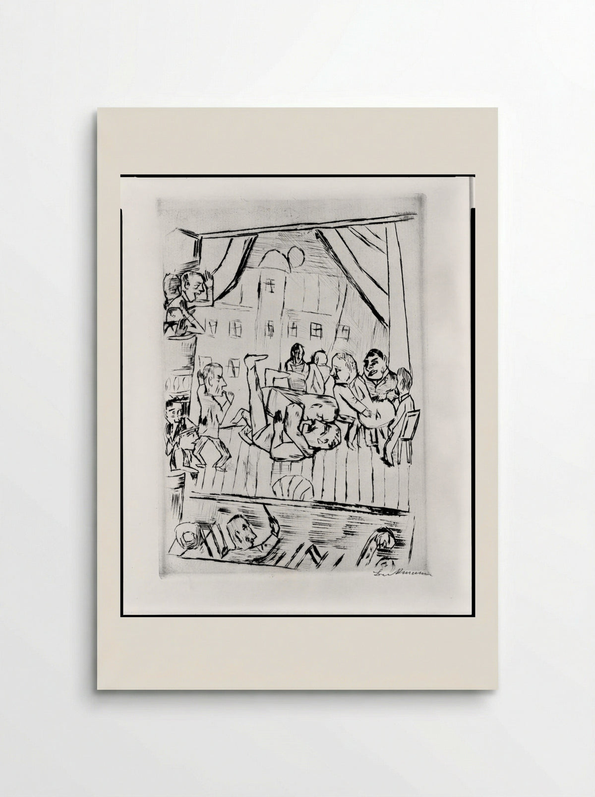 Wrestlers - Max Beckmann - Poster