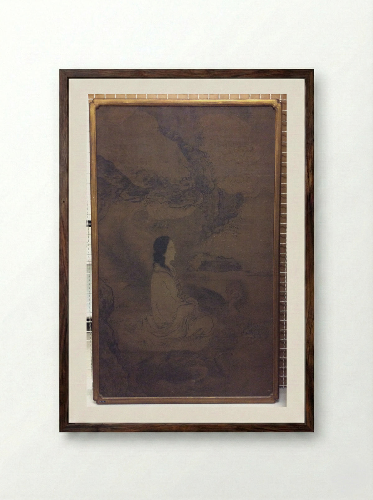 Xi Wang Mu with Feng Wang - Jiang Feng - Framed Print Dark Wood
