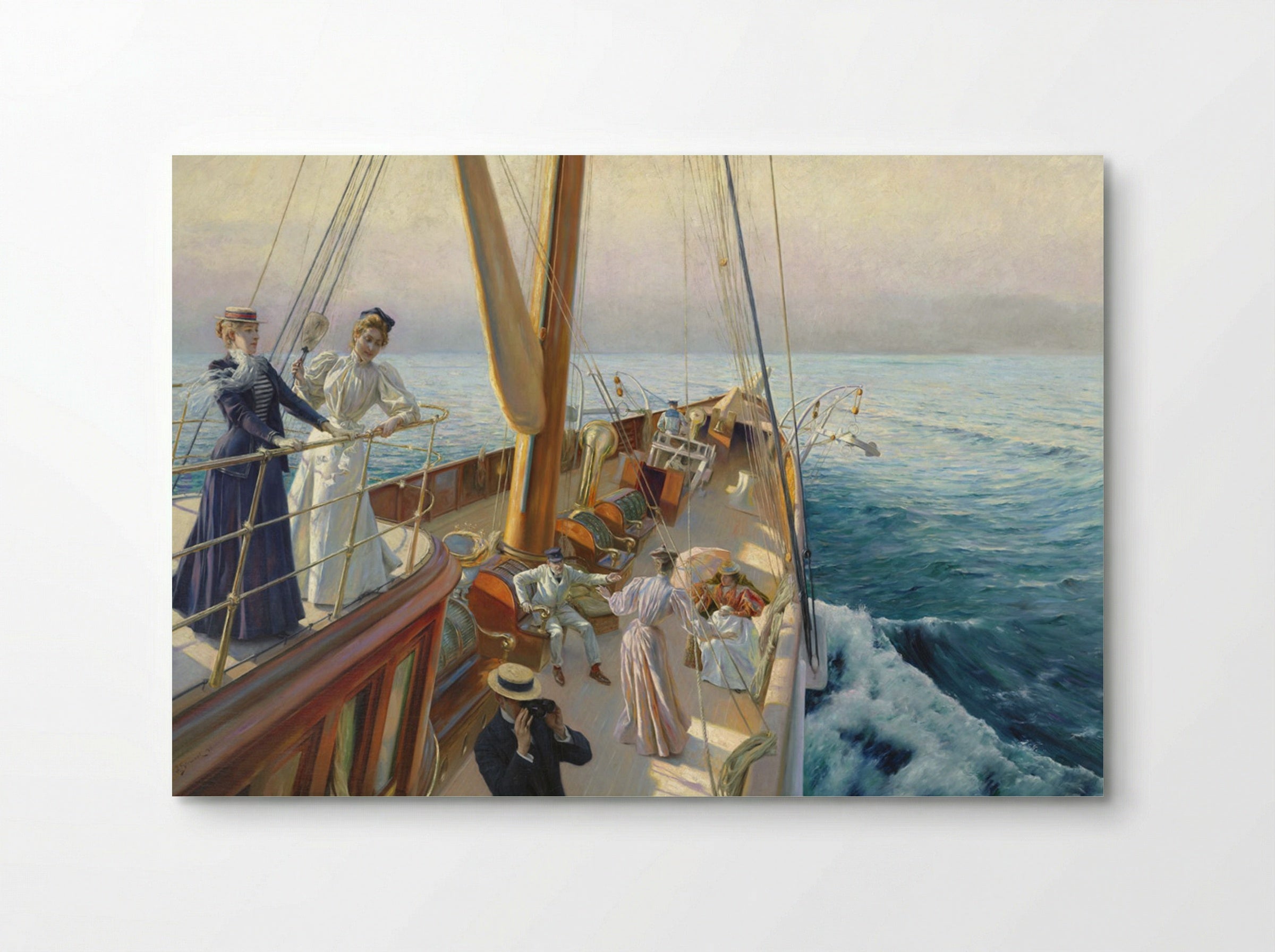 Yachting in the Mediterranean - Julius LeBlanc Stewart - Poster