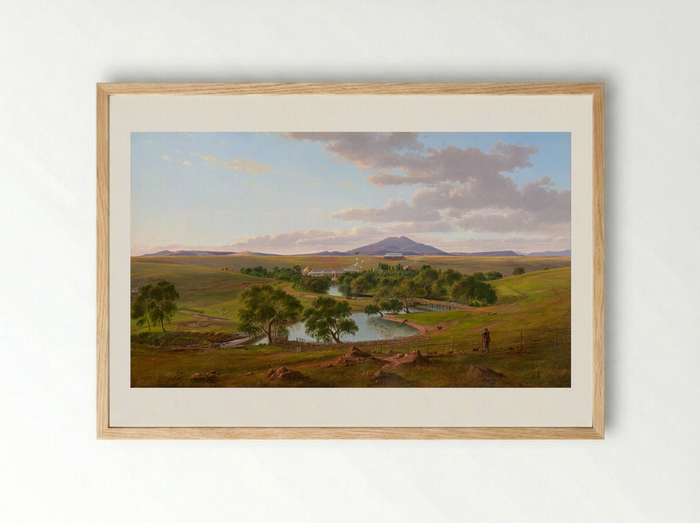Yalla-y-Poora - Eugene von Guerard - Framed Print Wood