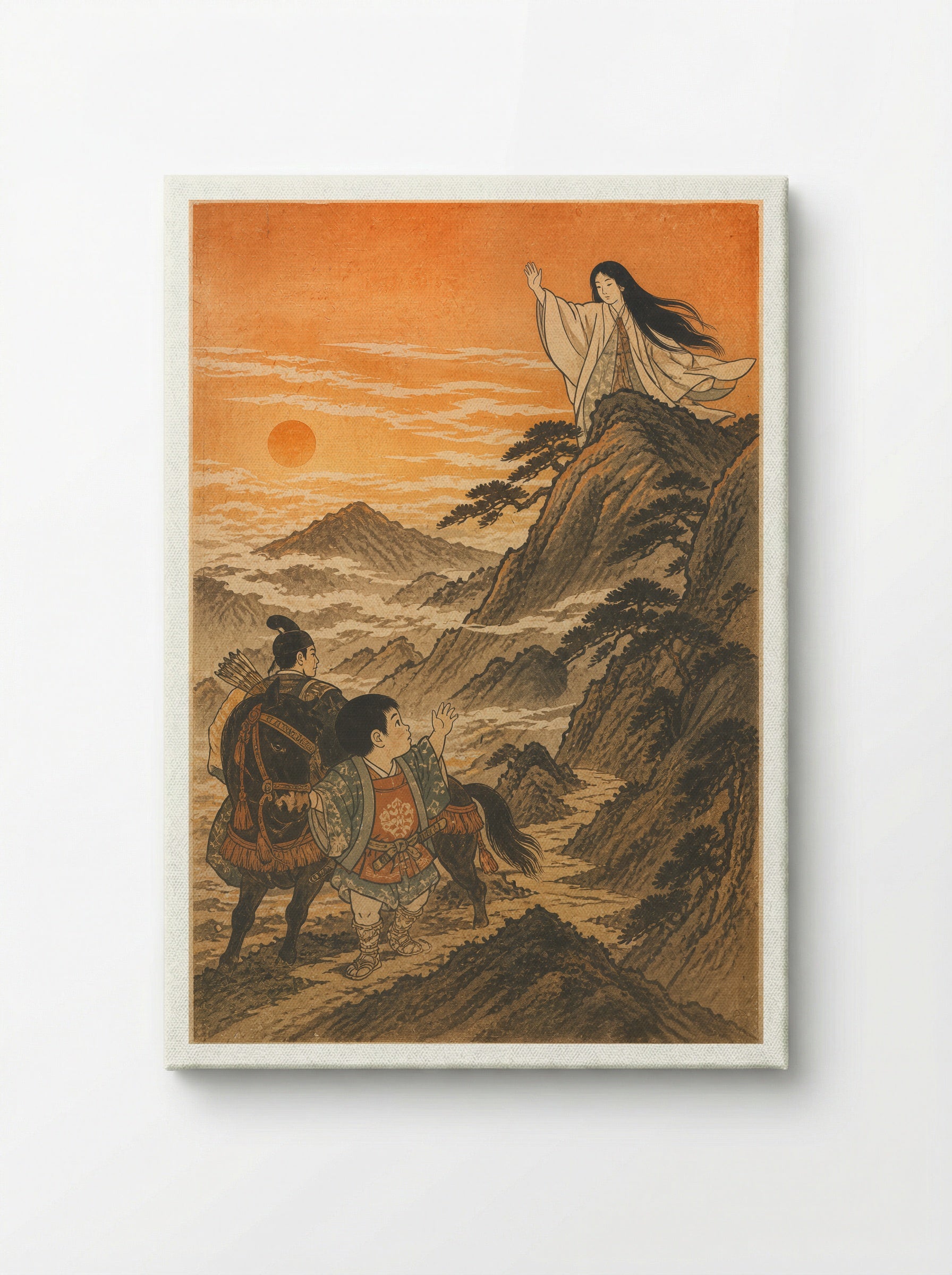 Yamauba and Kintaro: The Ashigara Road - Canvas