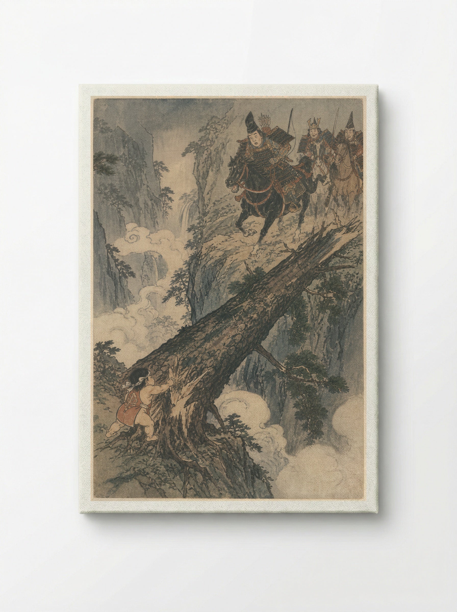 Yamauba and Kintaro: The Strength Test - Canvas
