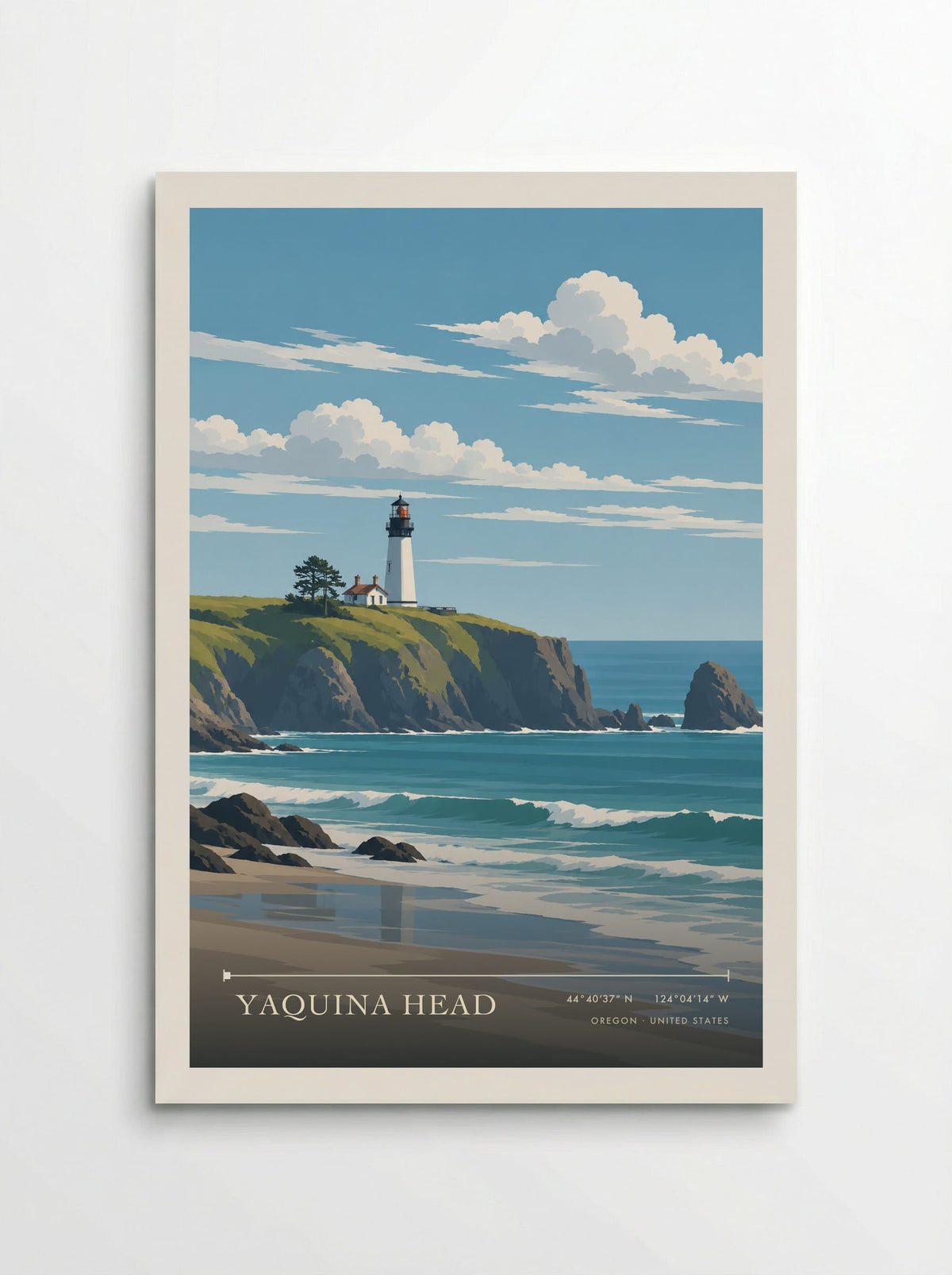 Yaquina Head, Oregon | Travel Poster - Poster