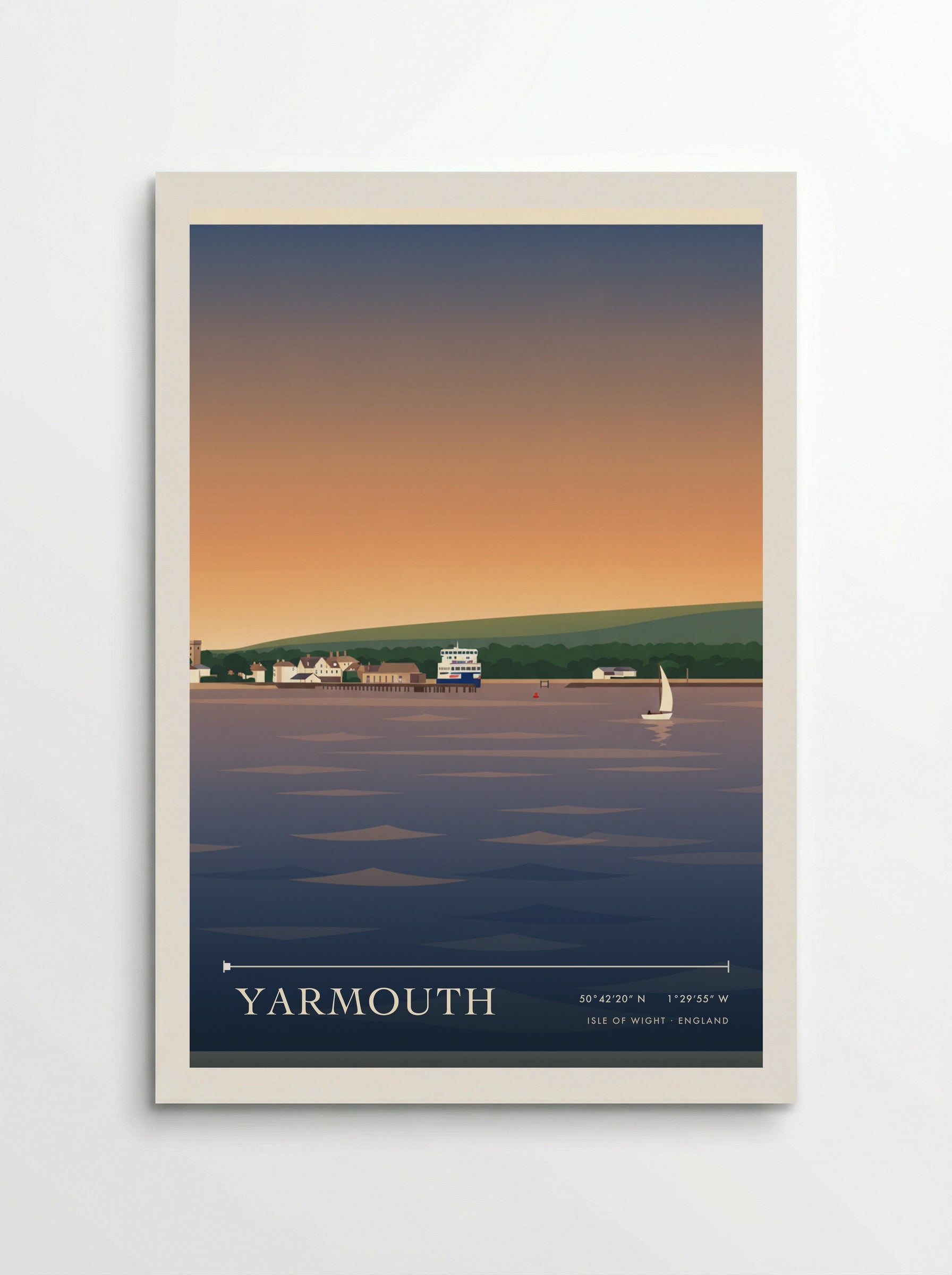 Yarmouth Isle of Wight England Travel Poster - Poster