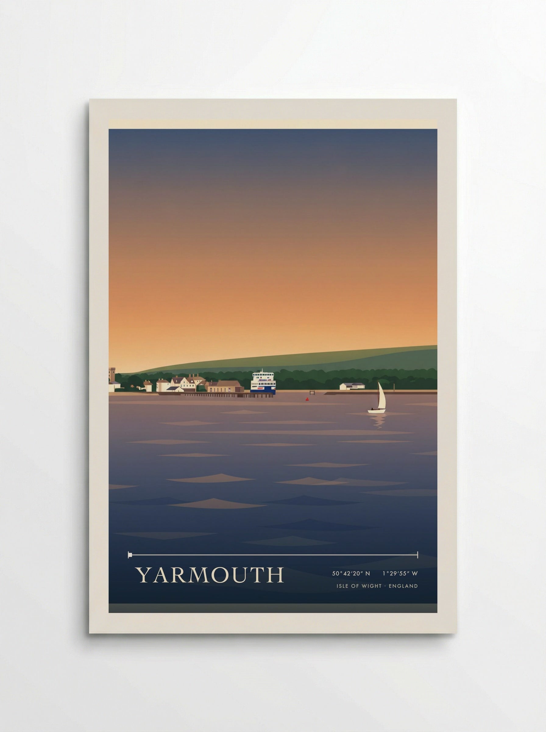 Yarmouth Isle of Wight England Travel Poster - Poster