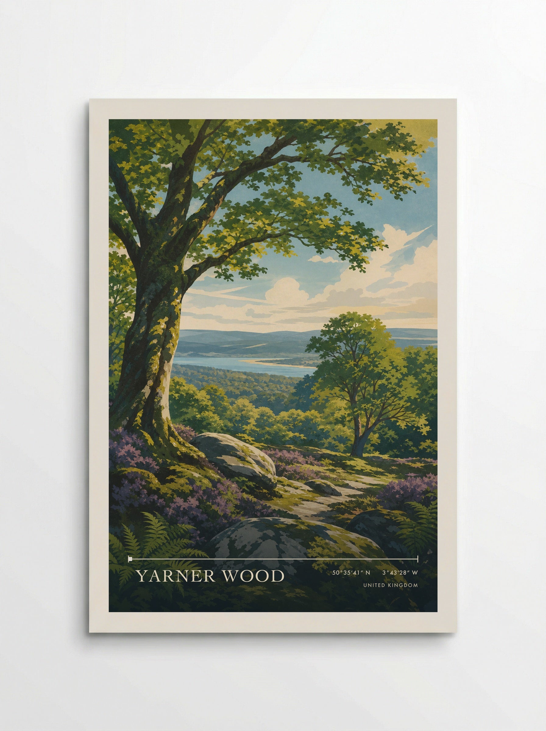 Yarner Wood United Kingdom Travel Poster - Poster