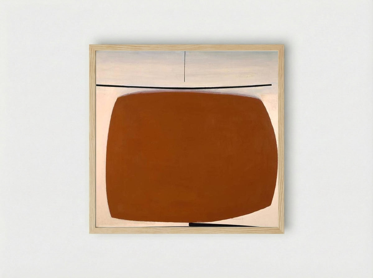 Yellow Abstract - Victor Pasmore - Framed Print Wood