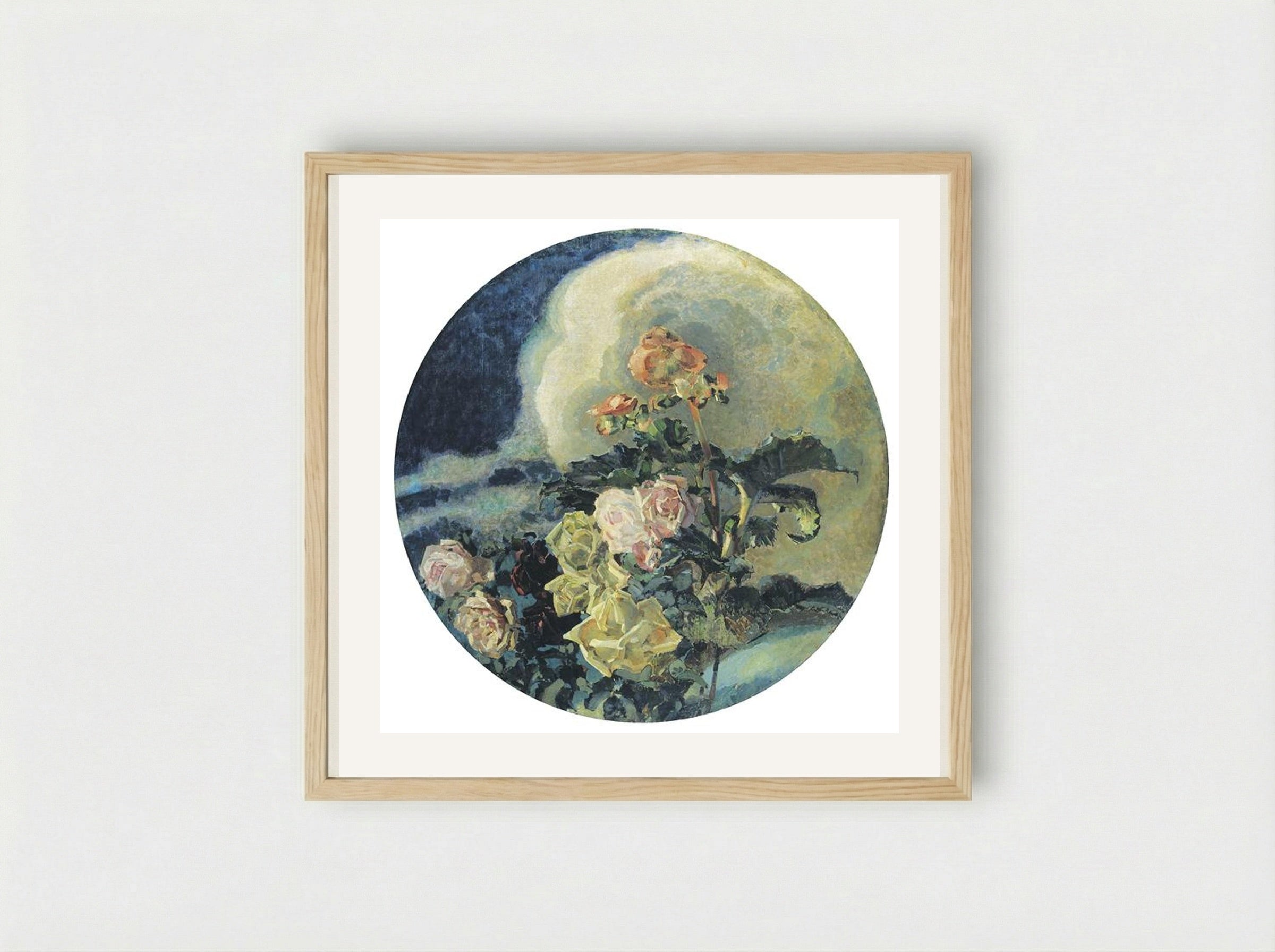Yellow Roses - Mikhail Vrubel - Framed Print Wood