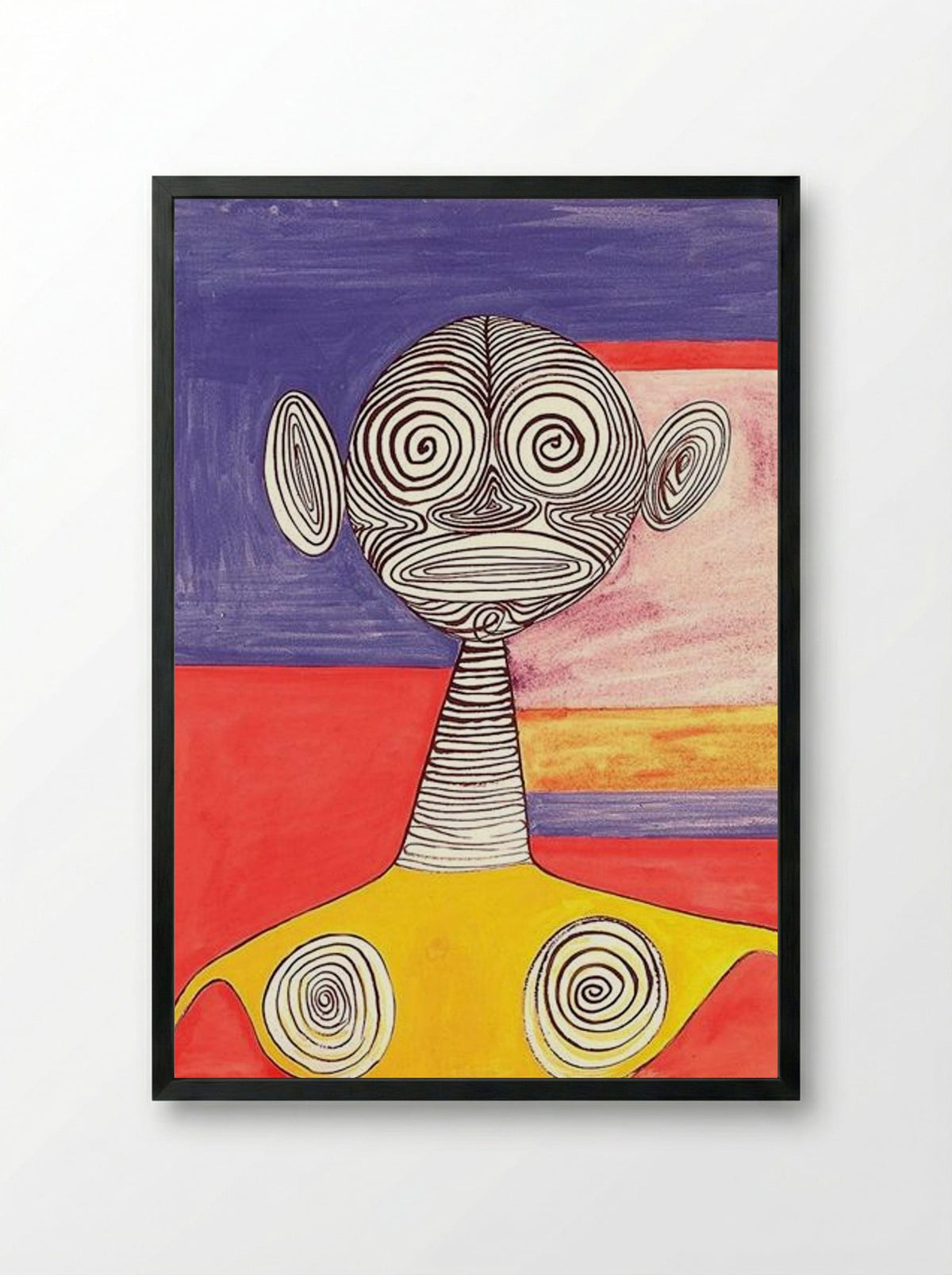 Yellow Tights - Alexander Calder - Framed Print Black