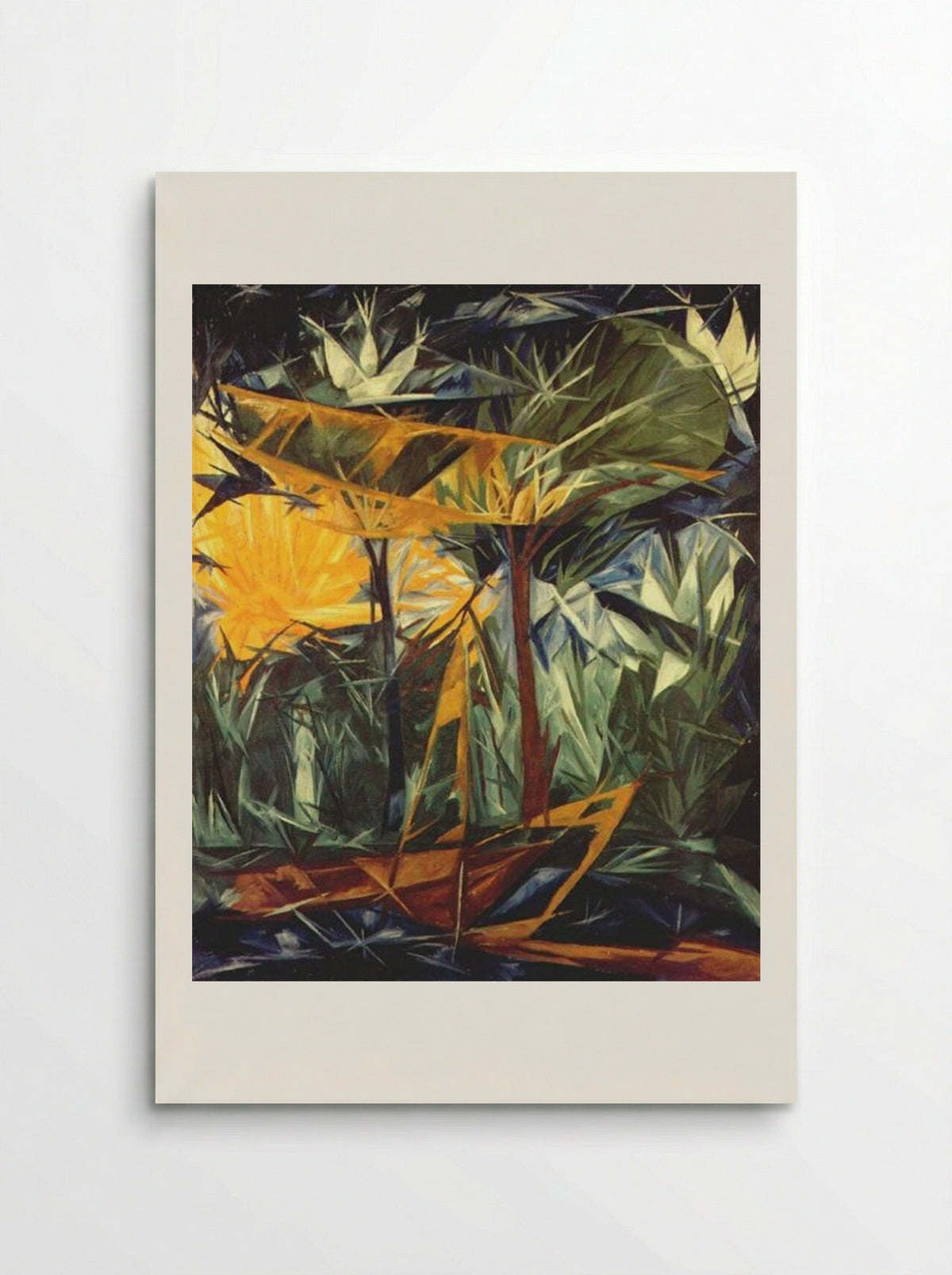Yellow and Green Forest - Natalia Goncharova - Poster